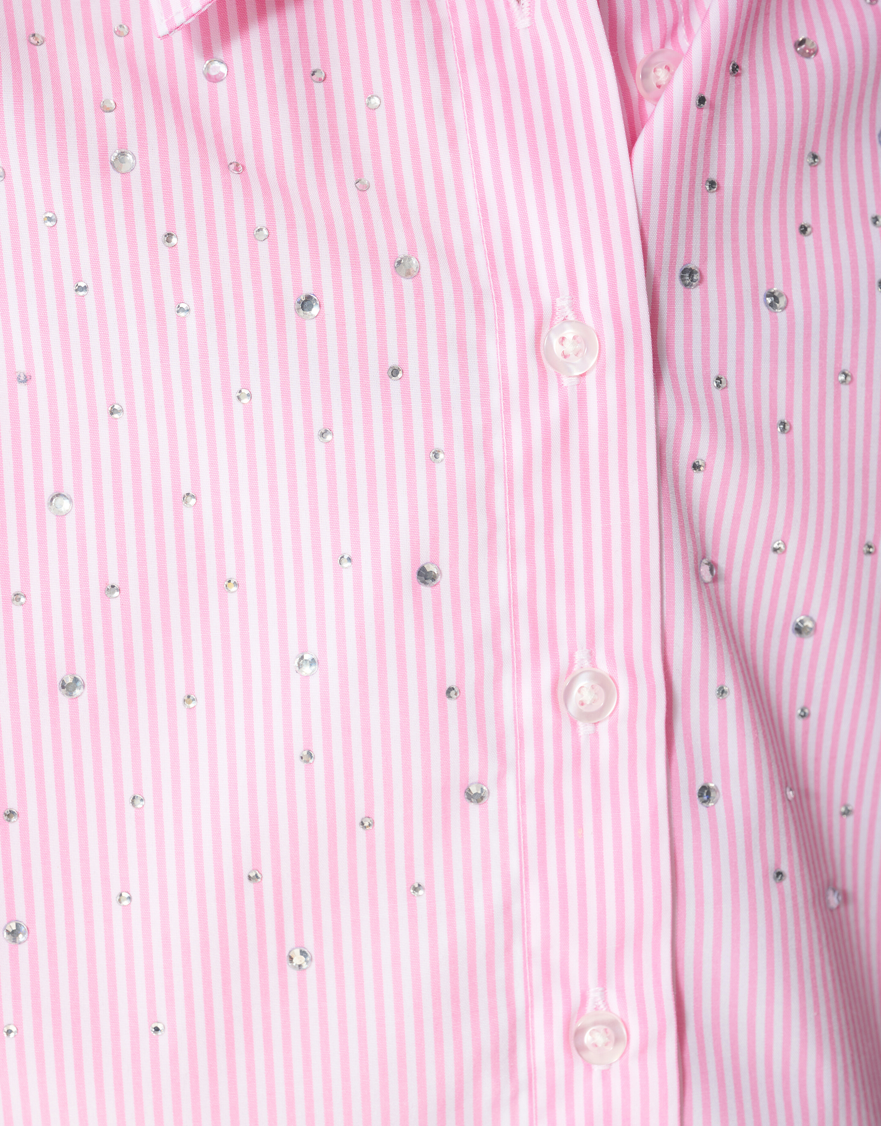 Pinstripe Strass Bluse Hellrosa SHOEBY GIRLS
