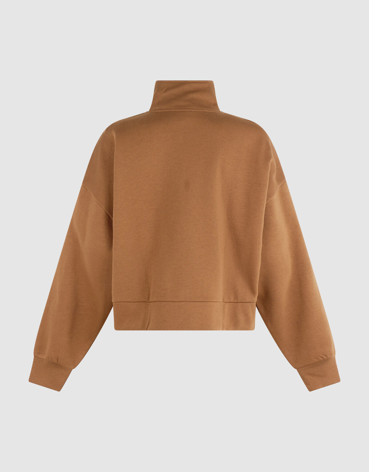 Oversized Zipper Pullover Braun SHOEBY WOMEN