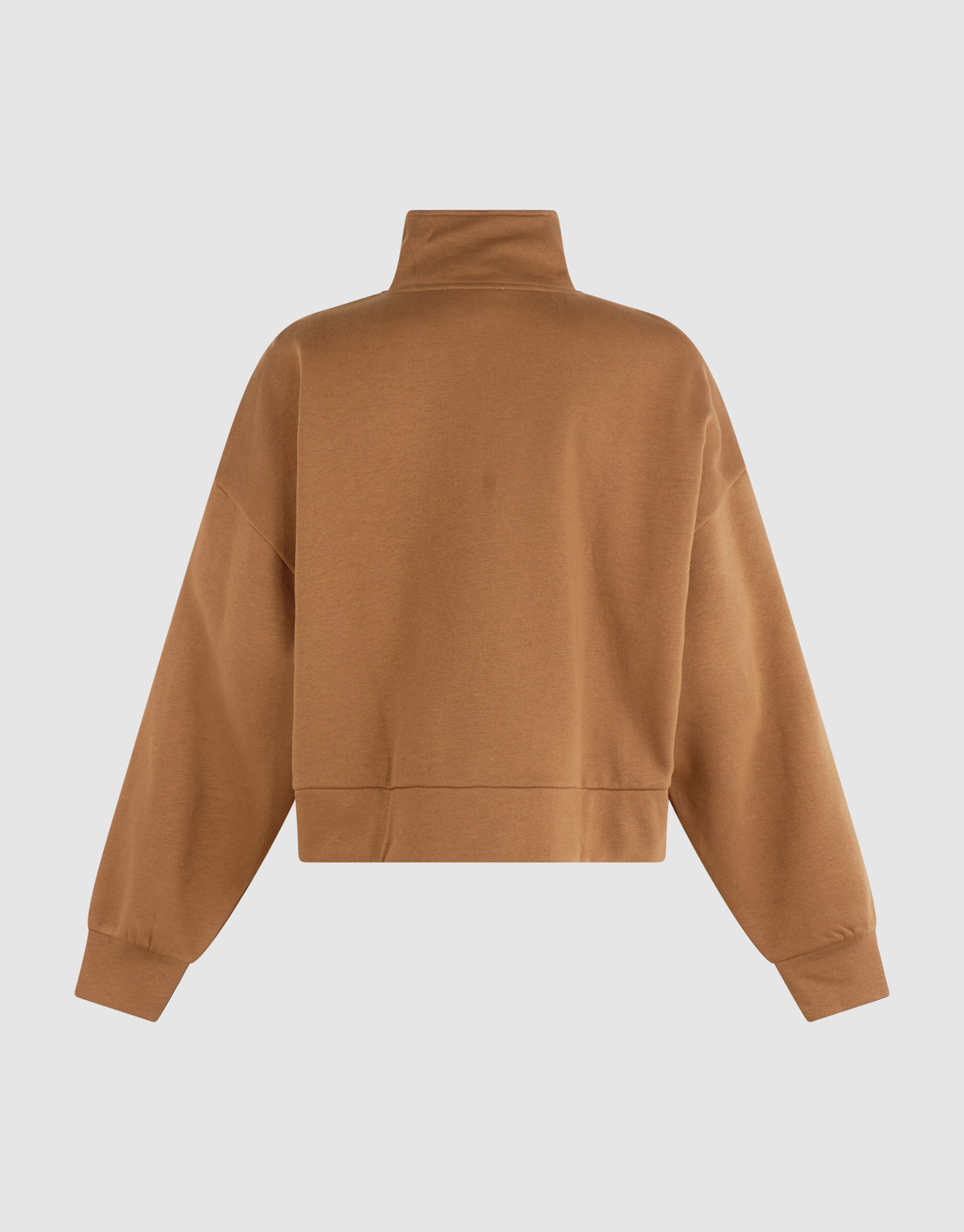 Oversized Zipper Pullover Braun SHOEBY WOMEN