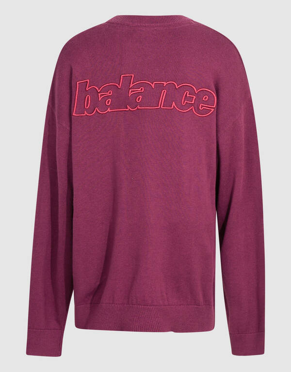 Oversized Strickpullover Dunkelrot SHOEBY BOYS