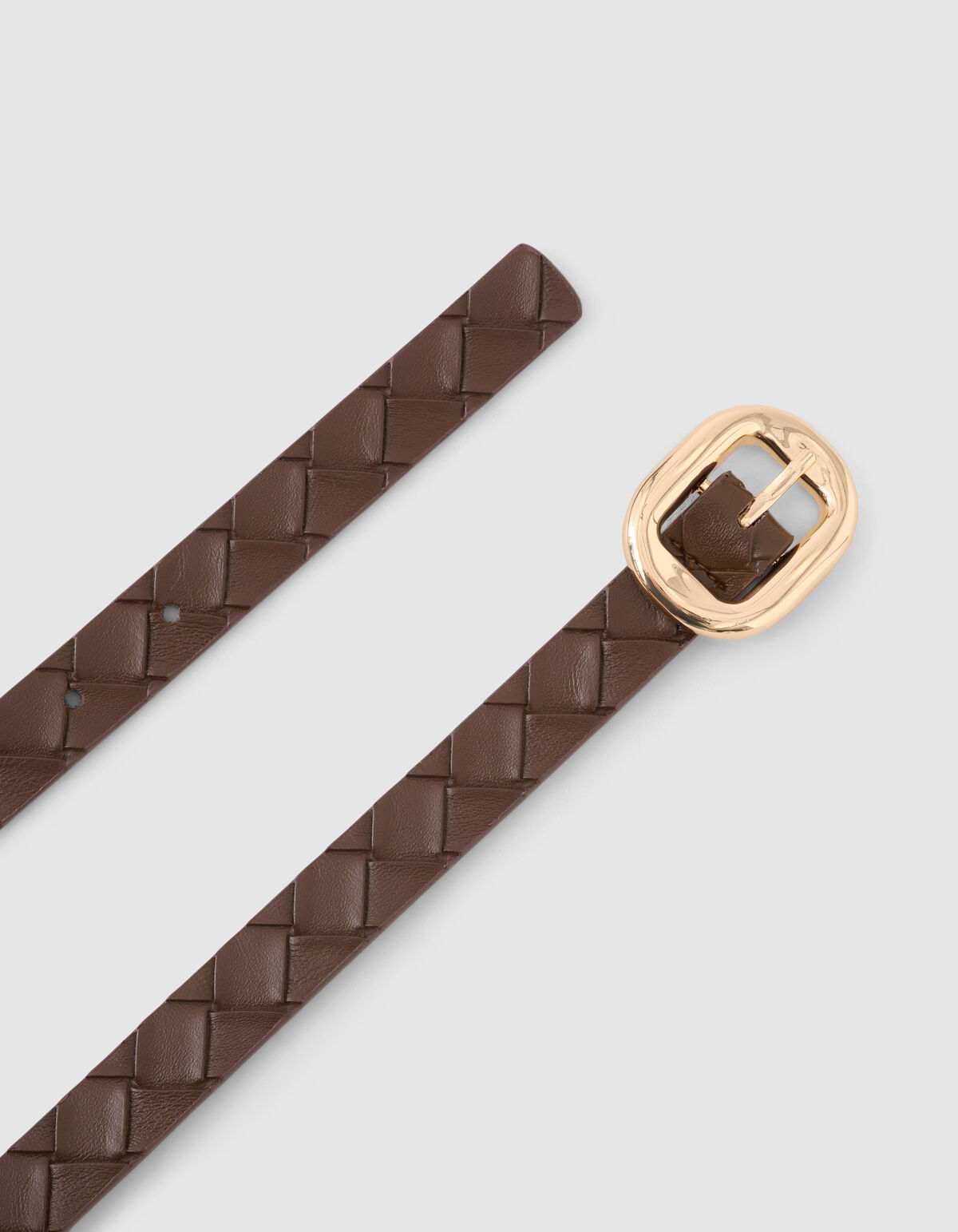 Geflochtener Gürtel Dunkelbraun SHOEBY ACCESSOIRES