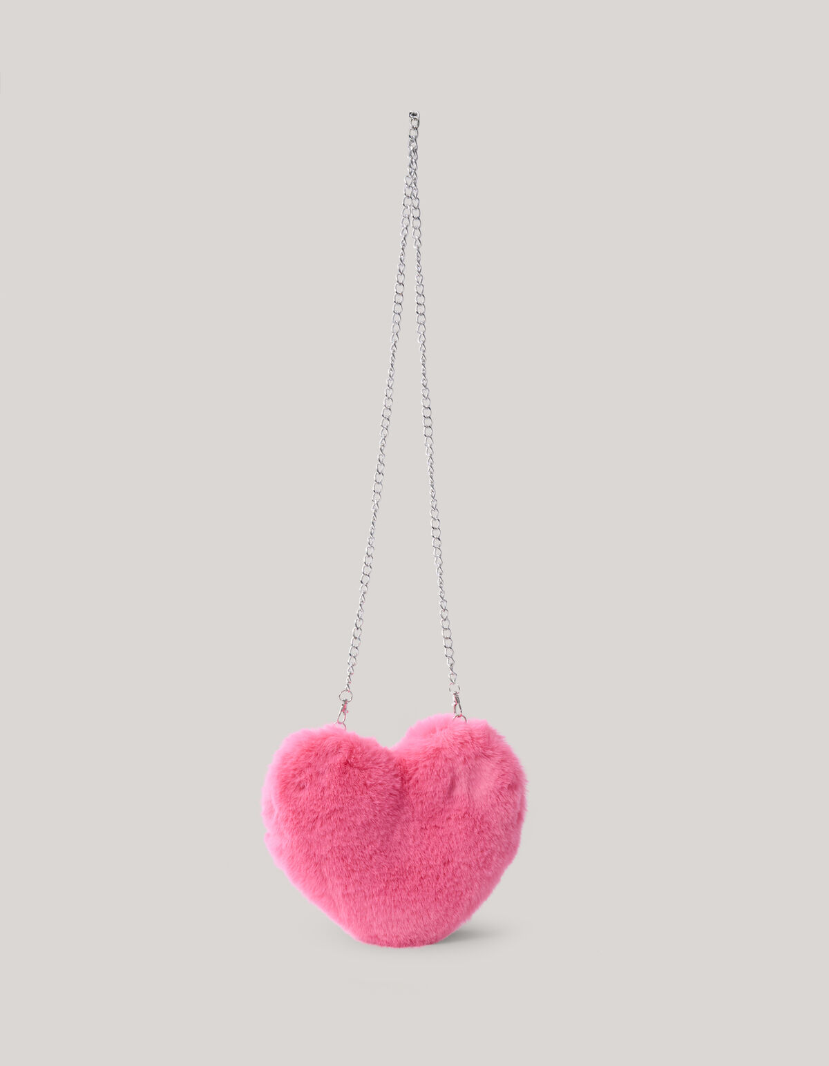 Pelz Herz Tasche Rosa SHOEBY ACCESSOIRES