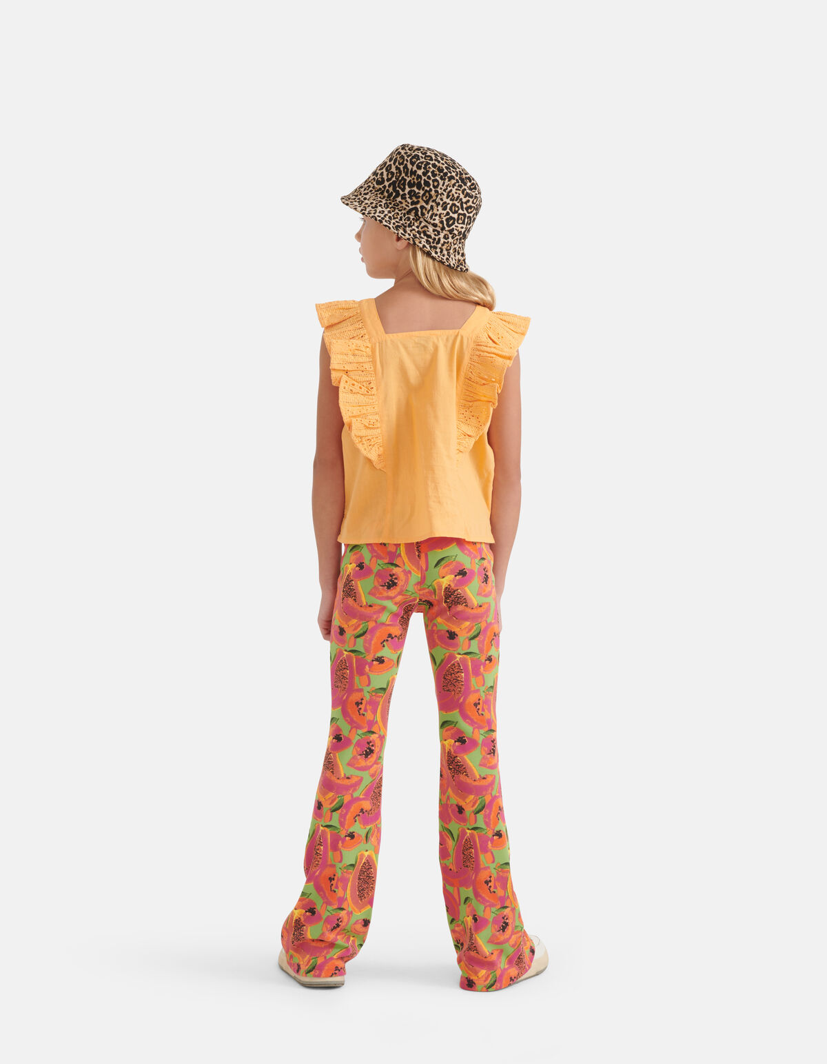 Stickerei-Oberteil Orange SHOEBY GIRLS