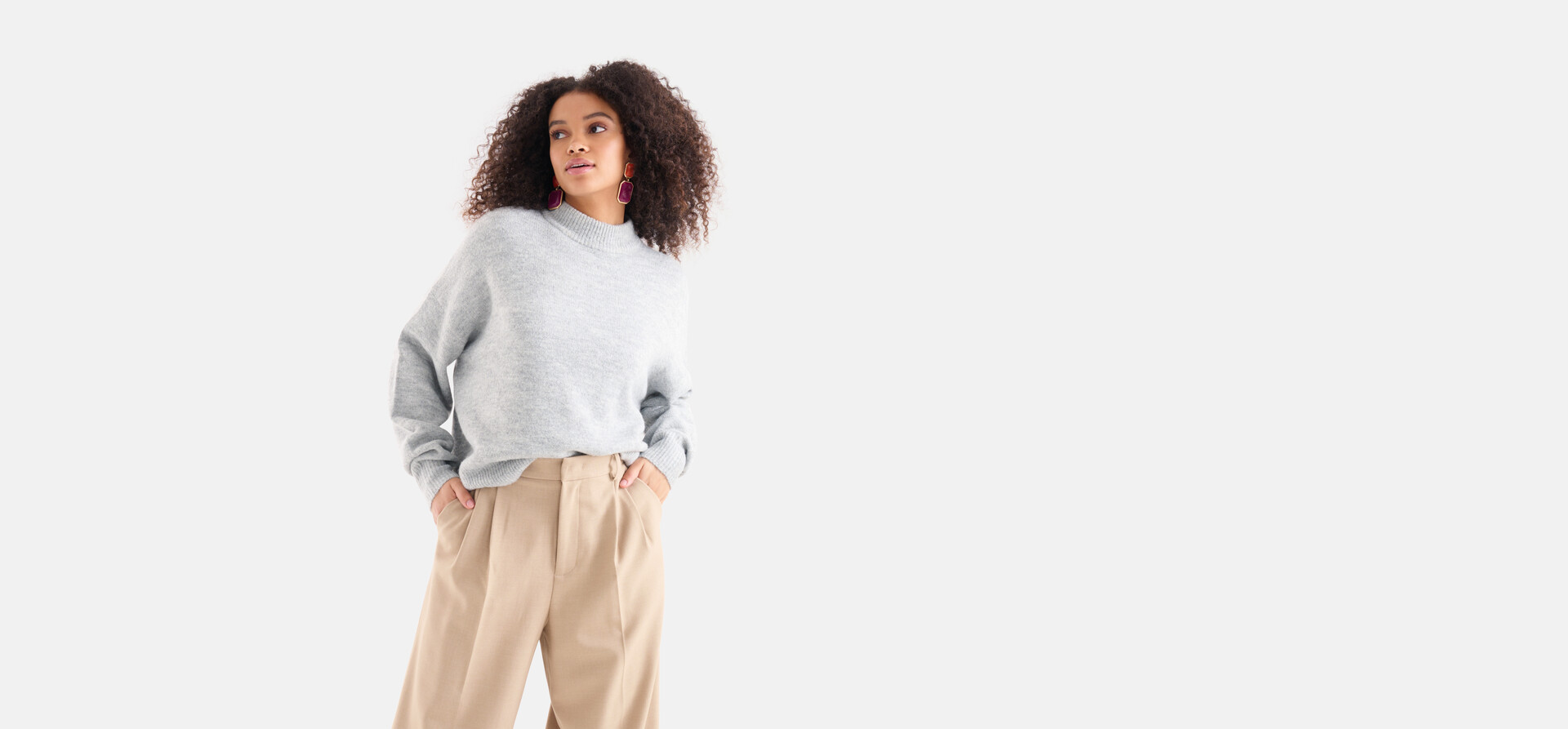 Pullover Hellgrau SHOEBY WOMEN