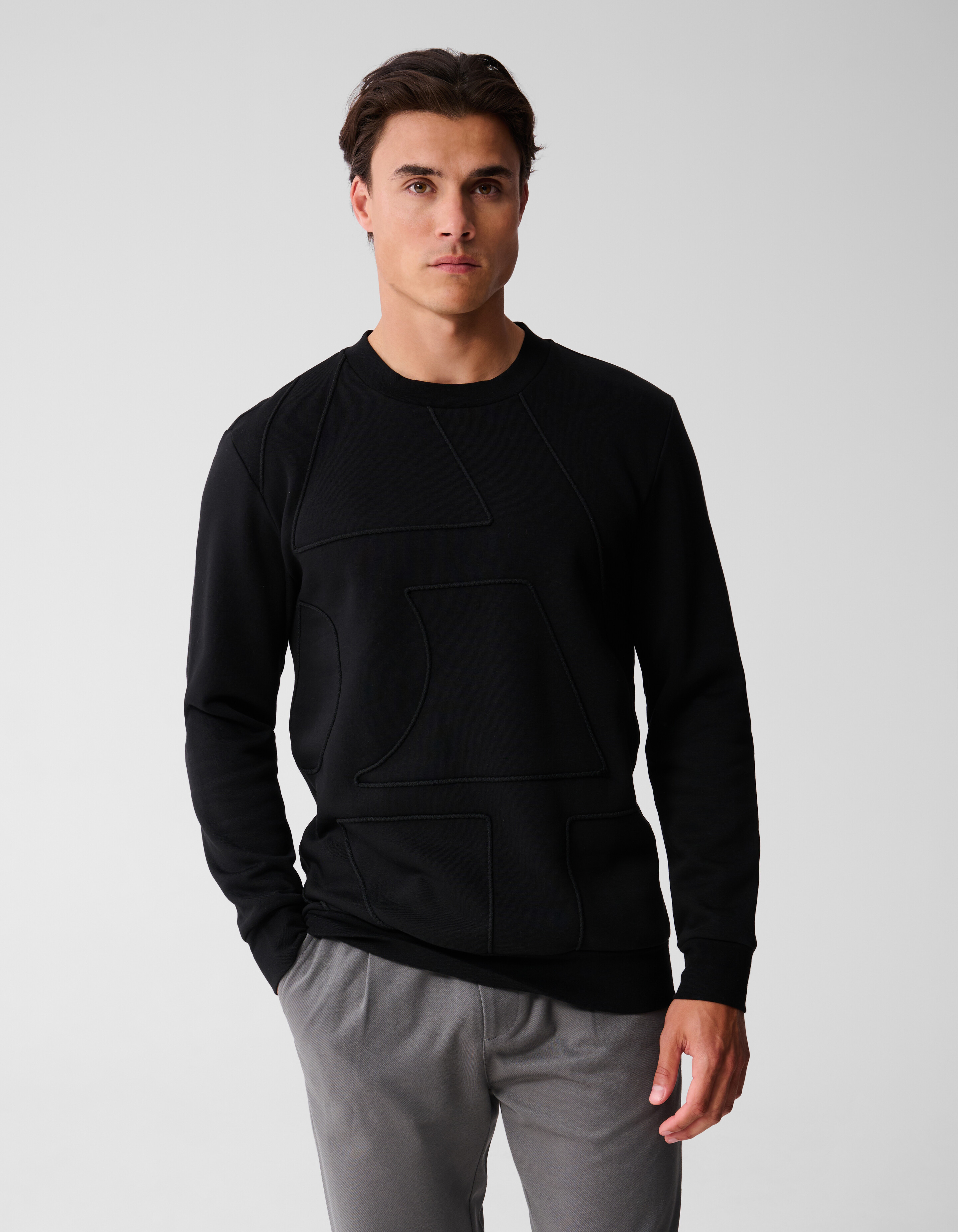 Cord Artwork Pullover Schwarz SHOEBY MEN