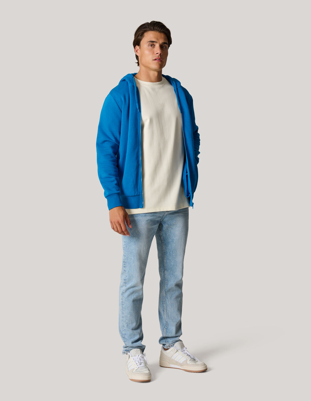 Kapuzenpullover mit Reißverschluss Blau SHOEBY MEN