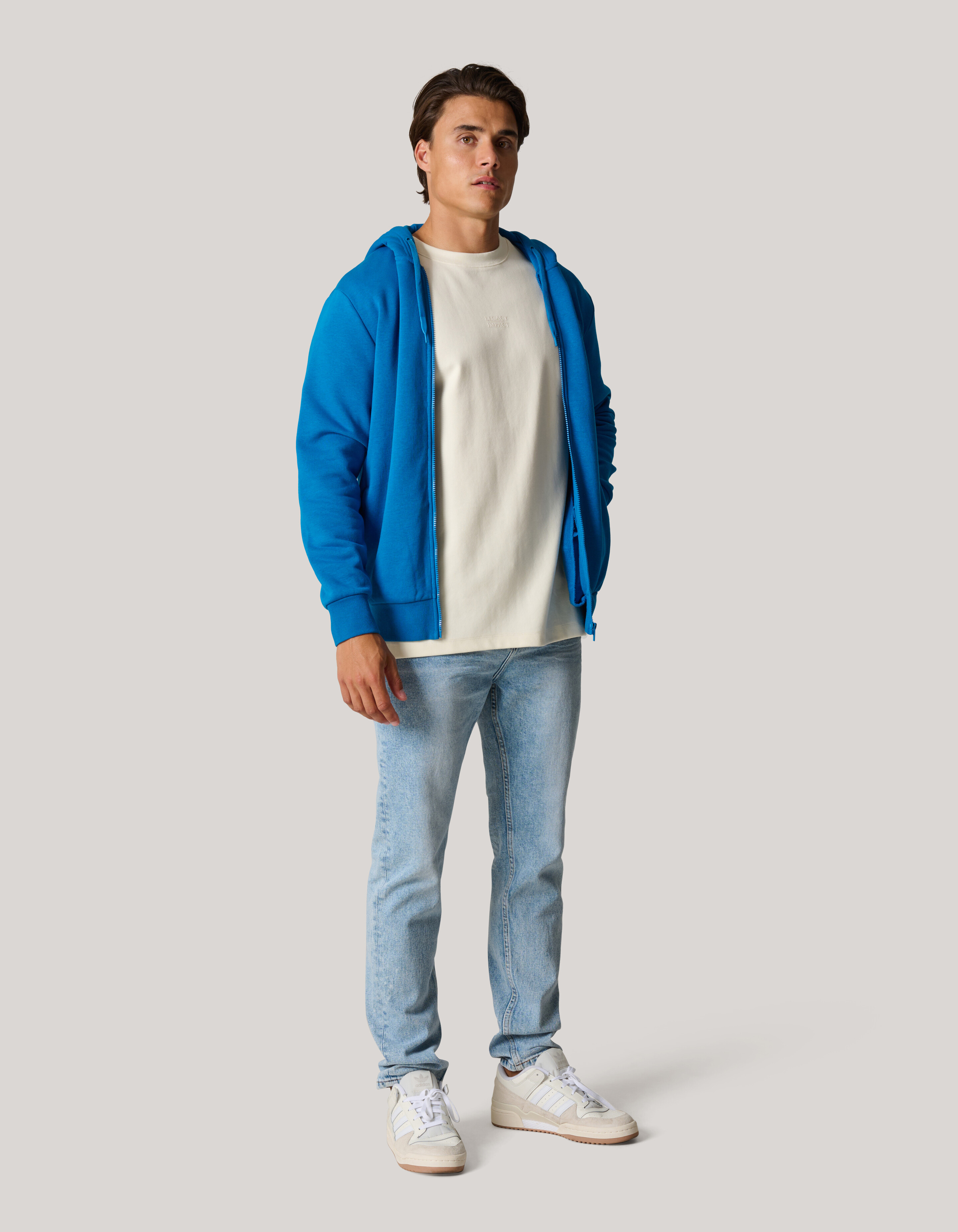 Kapuzenpullover mit Reißverschluss Blau SHOEBY MEN