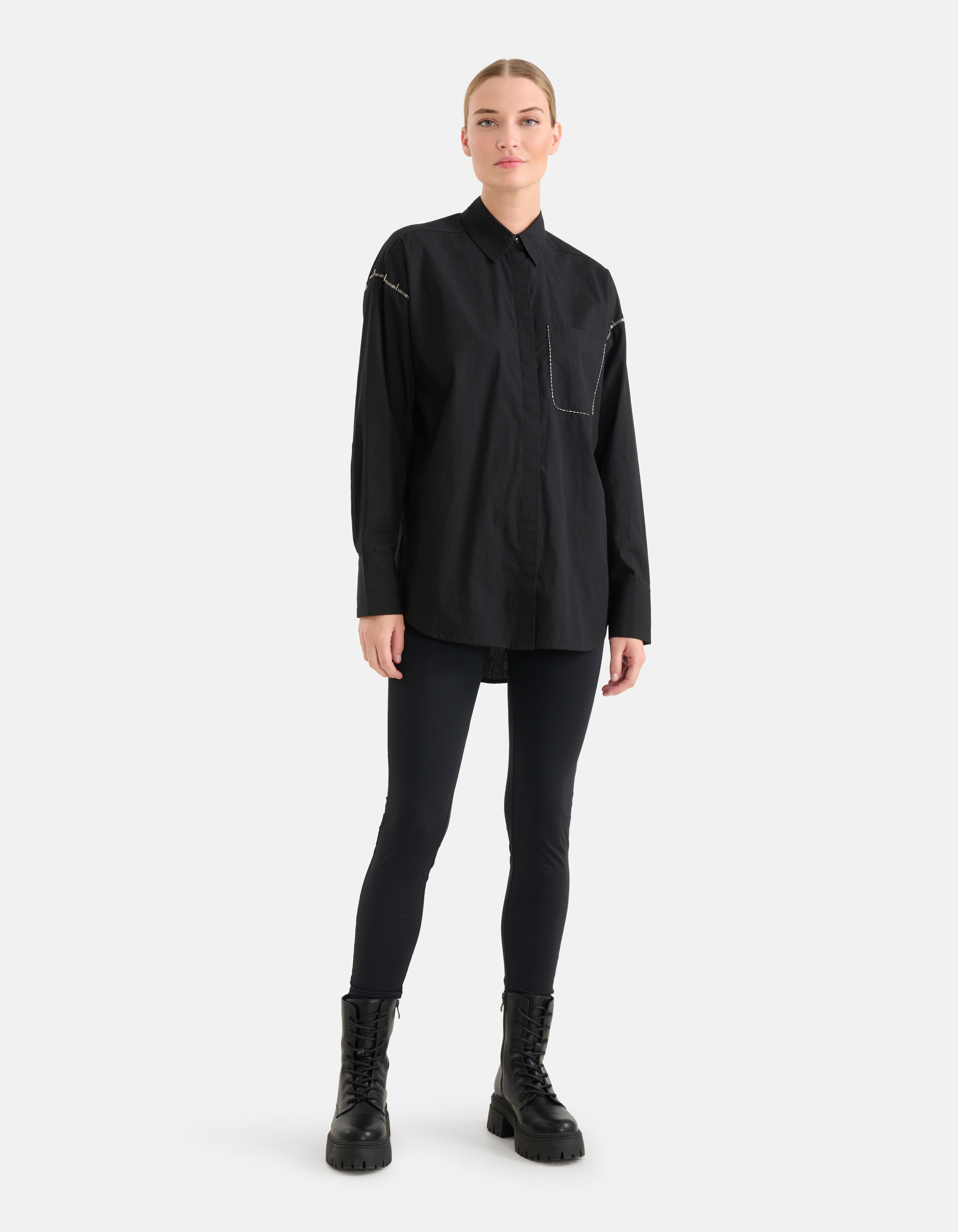 Strassbluse Schwarz SHOEBY WOMEN