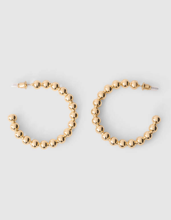 Kleine Bubble-Hoop-Ohrringe Gold SHOEBY ACCESSOIRES