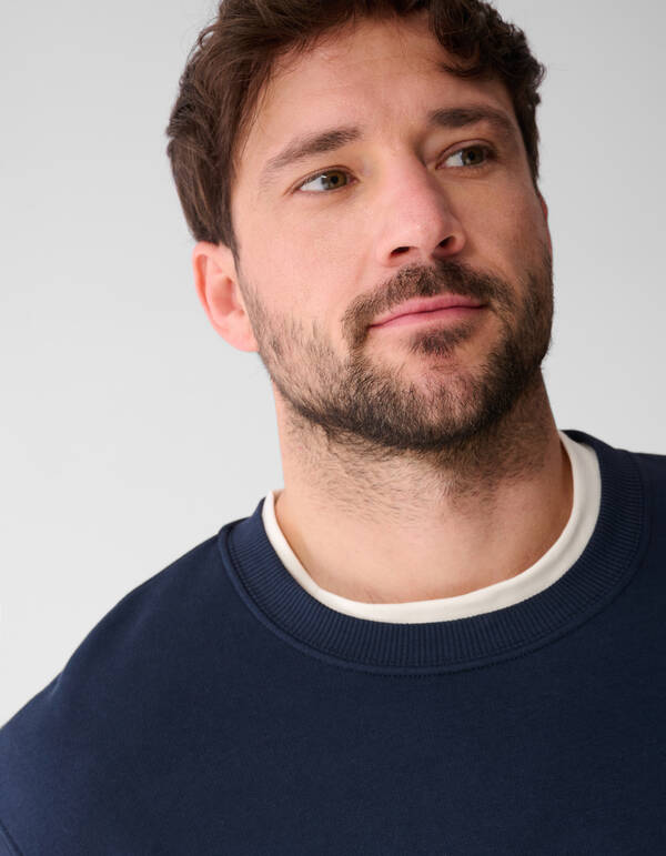 Rib Spark Sweater Dunkelblau SHOEBY MEN