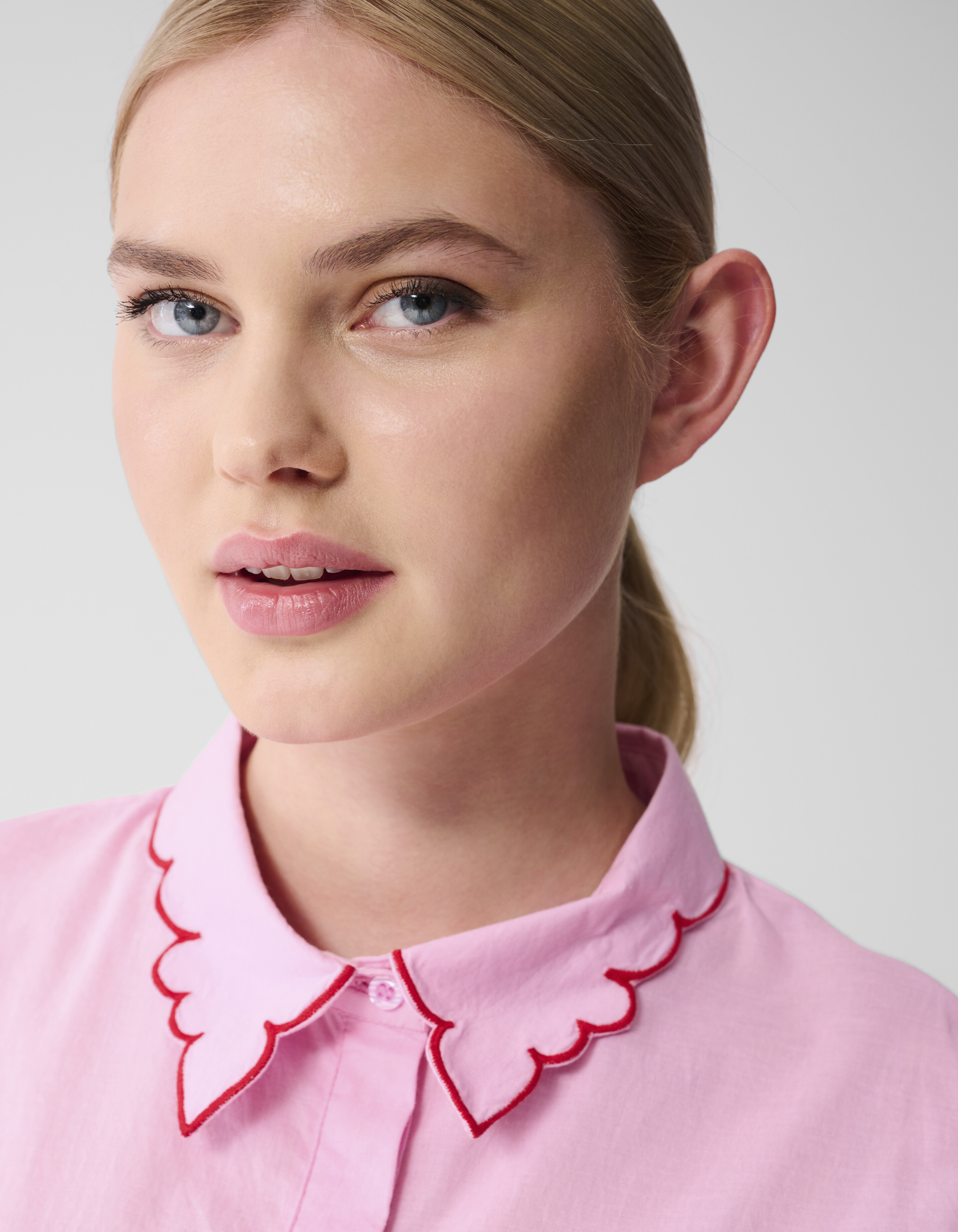 Besticktes Rüschentop Rosa SHOEBY WOMEN