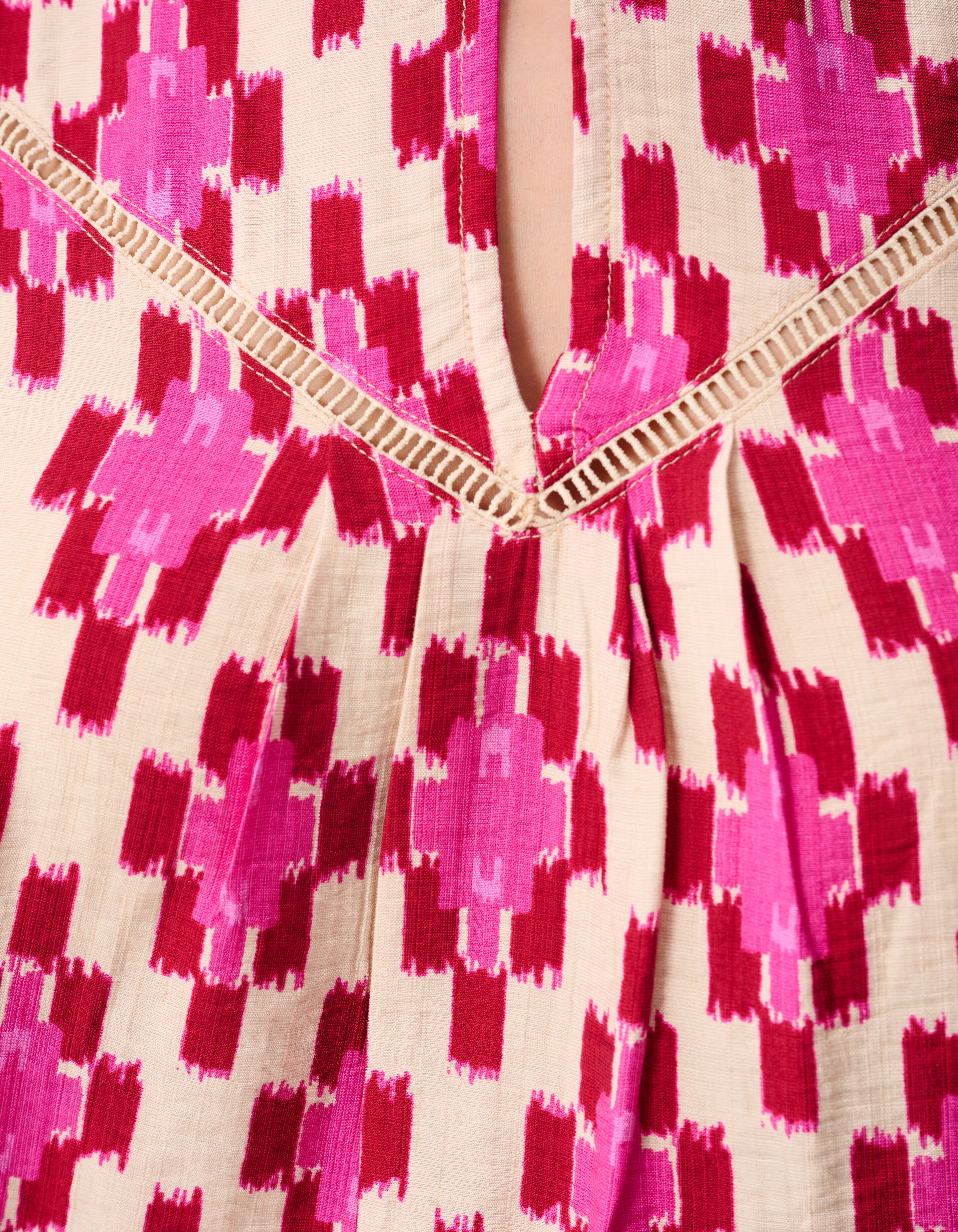 Bedrucktes Rüschentop Rosa SHOEBY WOMEN