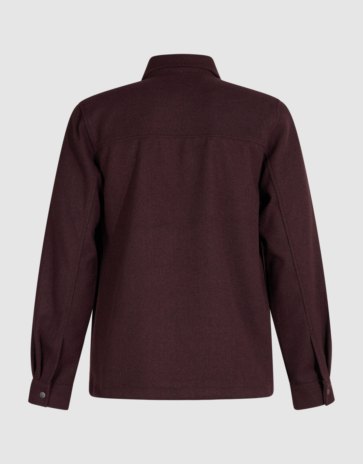 Melange Zip-Overshirt Dunkelrot SHOEBY MEN