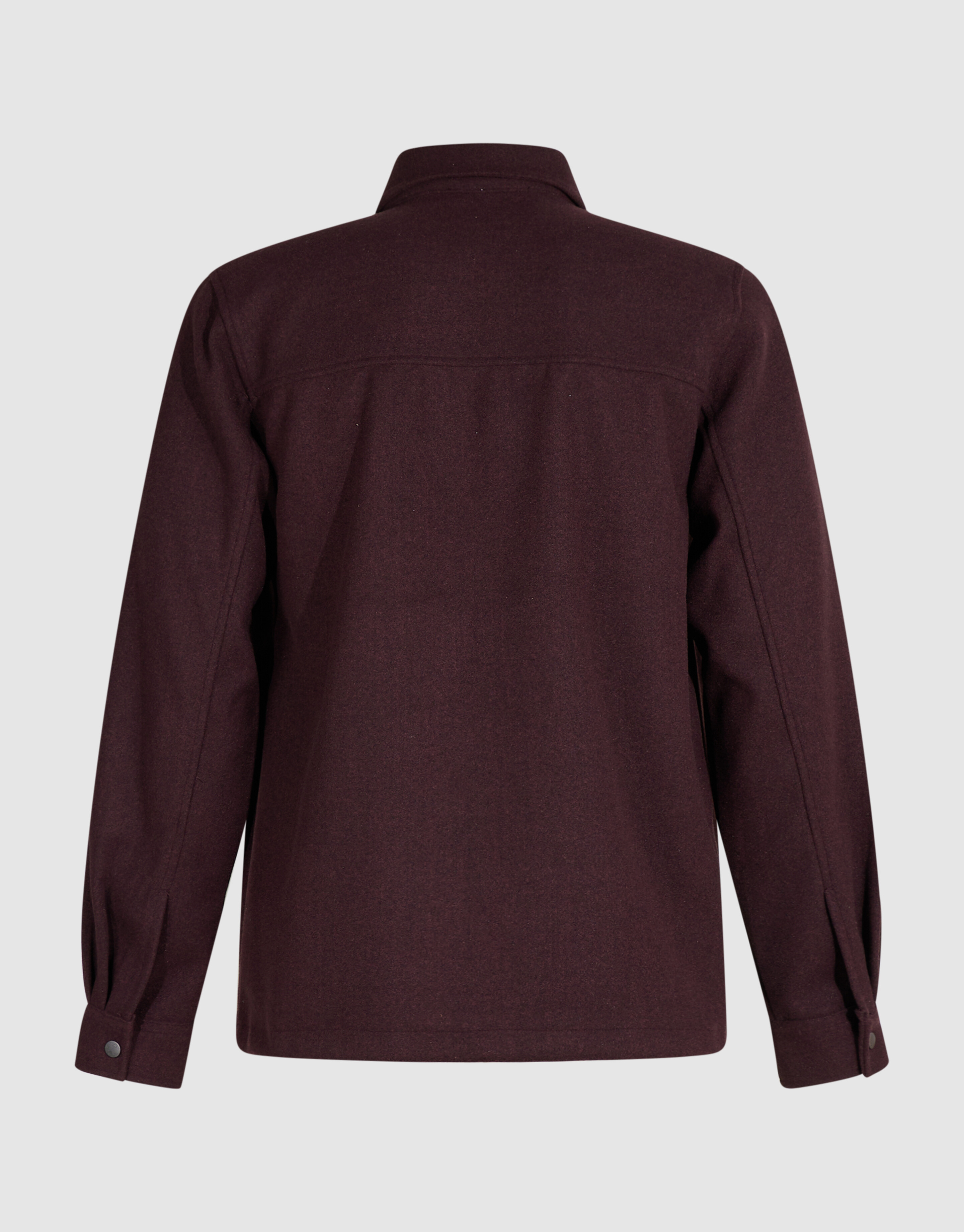 Melange Zip-Overshirt Dunkelrot SHOEBY MEN