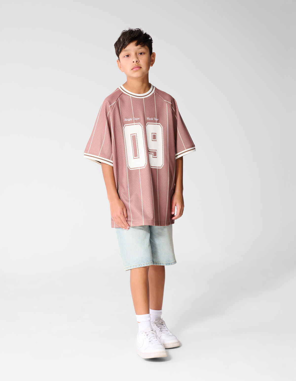 &Uuml;bergro&szlig;es sportliches T-Shirt in Braun SHOEBY BOYS