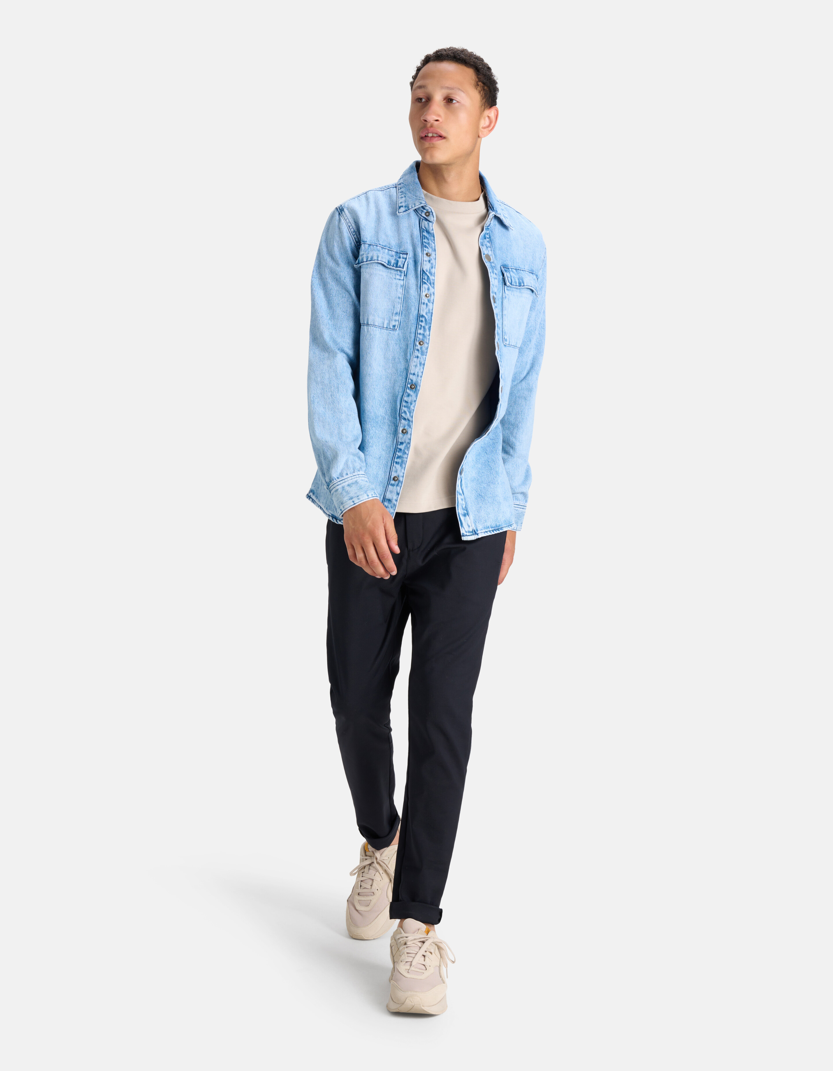 Denim-Hemd Blau SHOEBY MEN