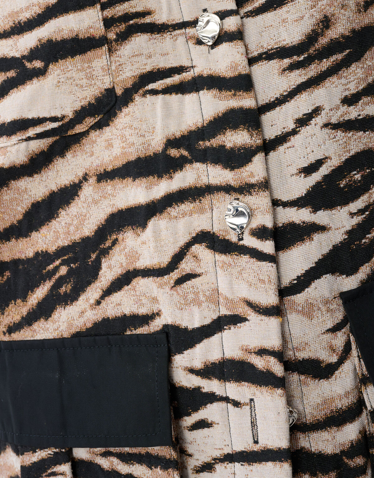 Jacquard Tiger Jacke Hellbraun SHOEBY WOMEN