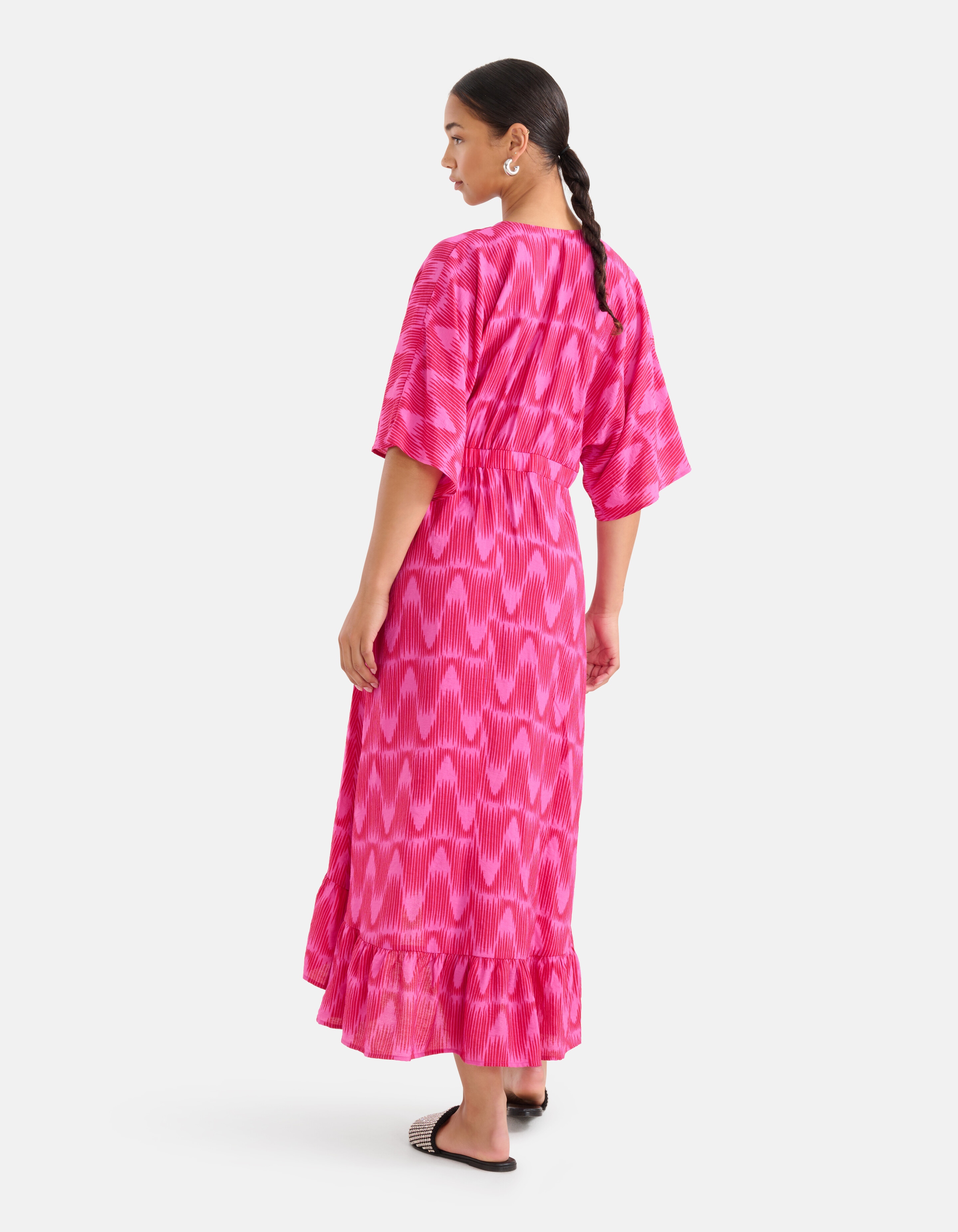 Graphic Print Kleid Rosa SHOEBY WOMEN