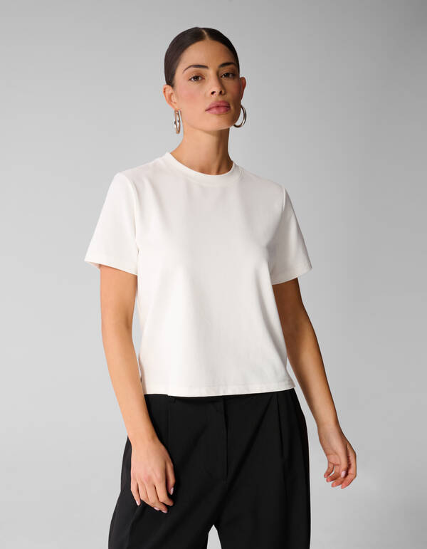 Basic T-Shirt Wei&szlig; By Anna SHOEBY WOMEN