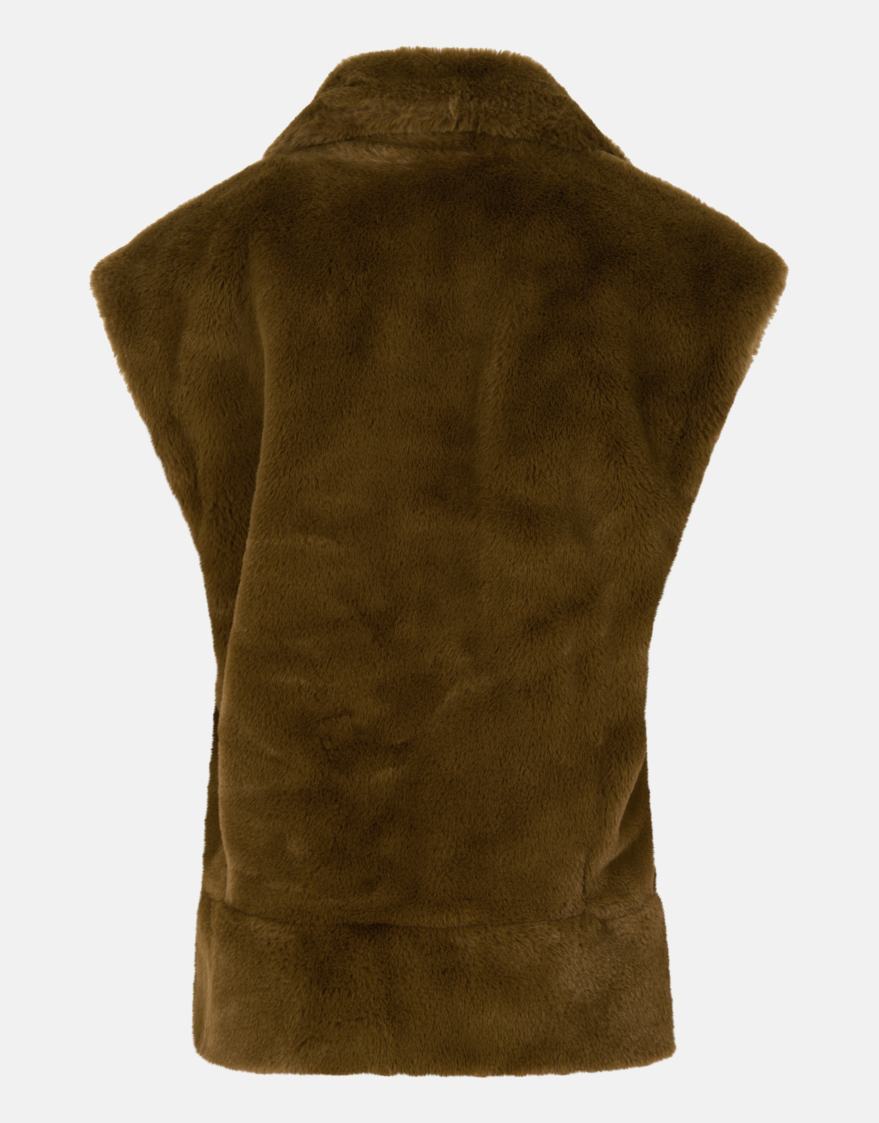 Kunstpelz-Gilet Dunkelgrün SHOEBY GIRLS