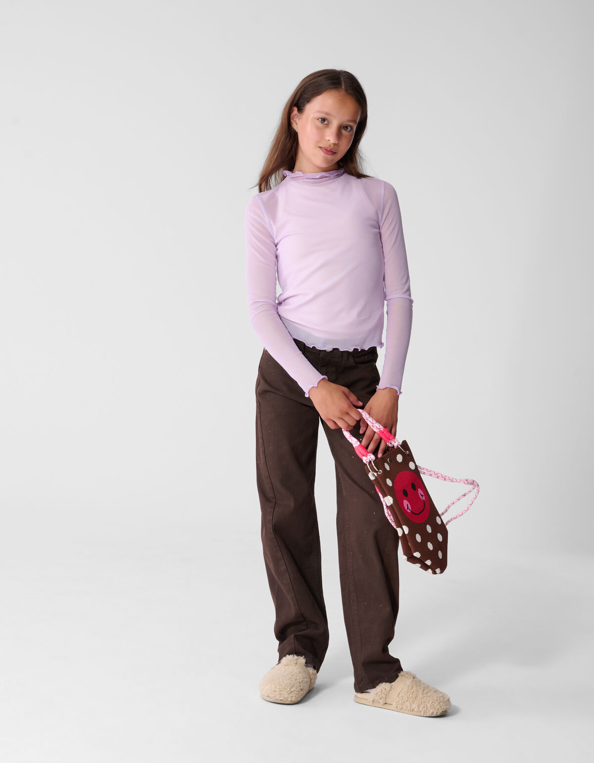Mesh Top Paars SHOEBY GIRLS