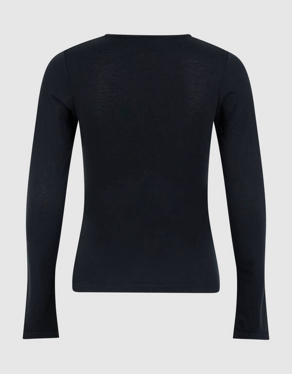 Weiche Longsleeve Top Schwarz SHOEBY WOMEN
