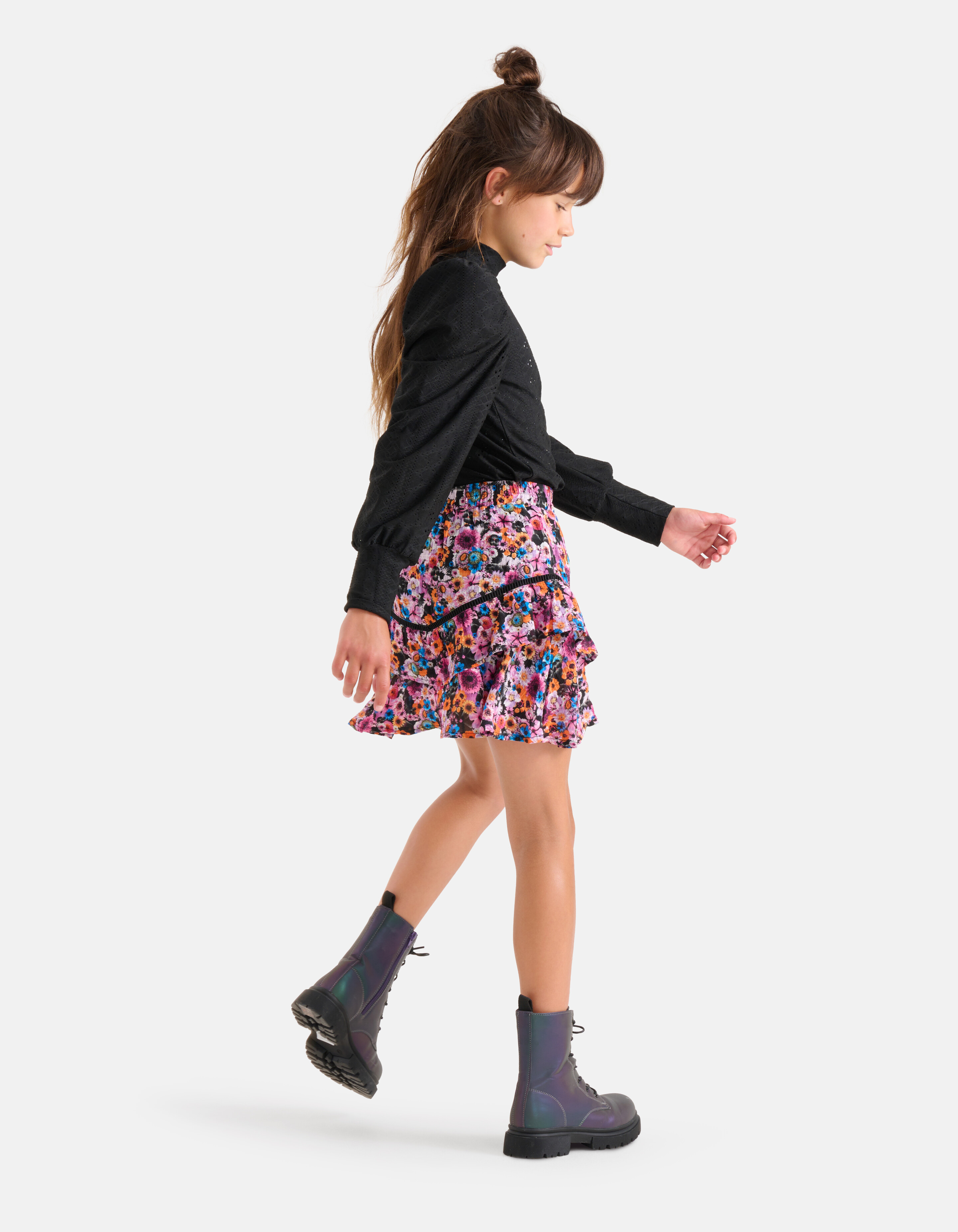 Embroidery Top Zwart SHOEBY GIRLS