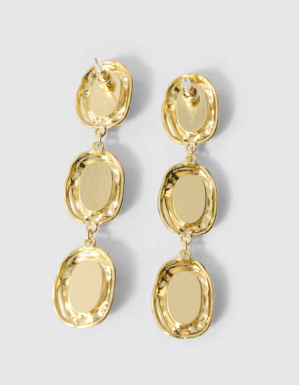 Triple Stone Oorbellen Goud SHOEBY ACCESSOIRES