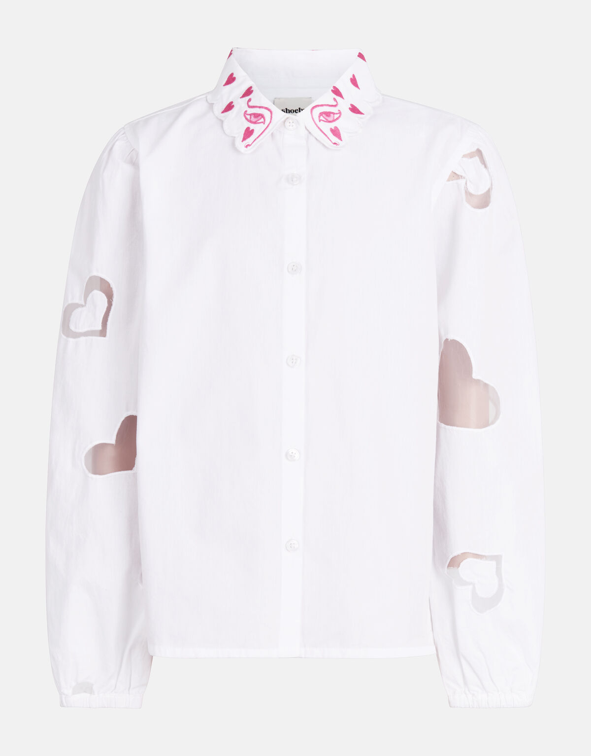 Mesh-Bluse Weiß SHOEBY GIRLS