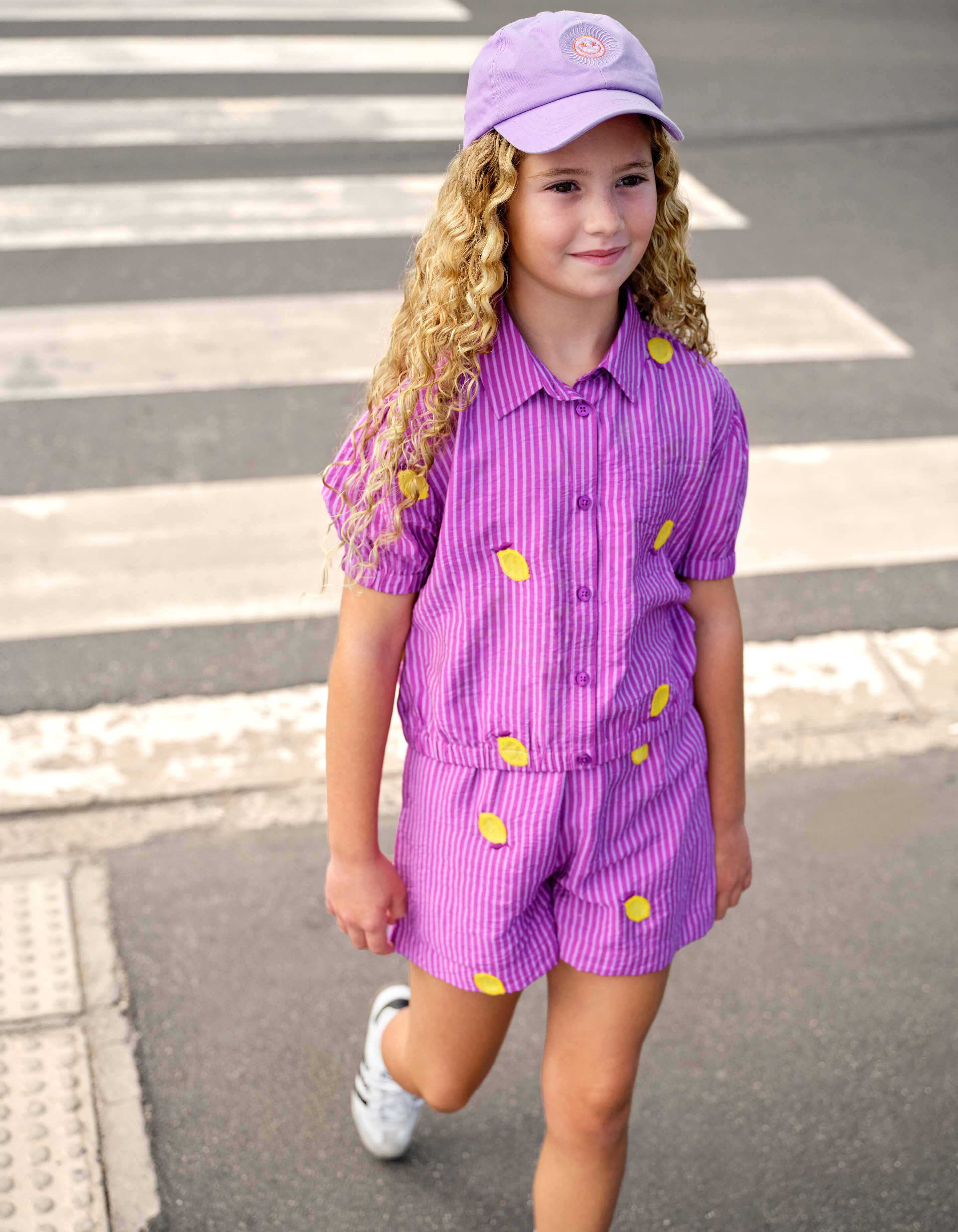 Zitrone Nadelstreifen Kurz Lila SHOEBY GIRLS