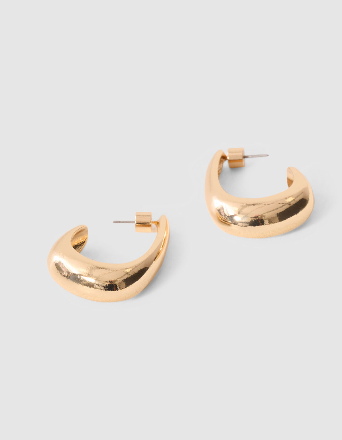 Ovaler Creolen Ohrringe Gold SHOEBY ACCESSOIRES