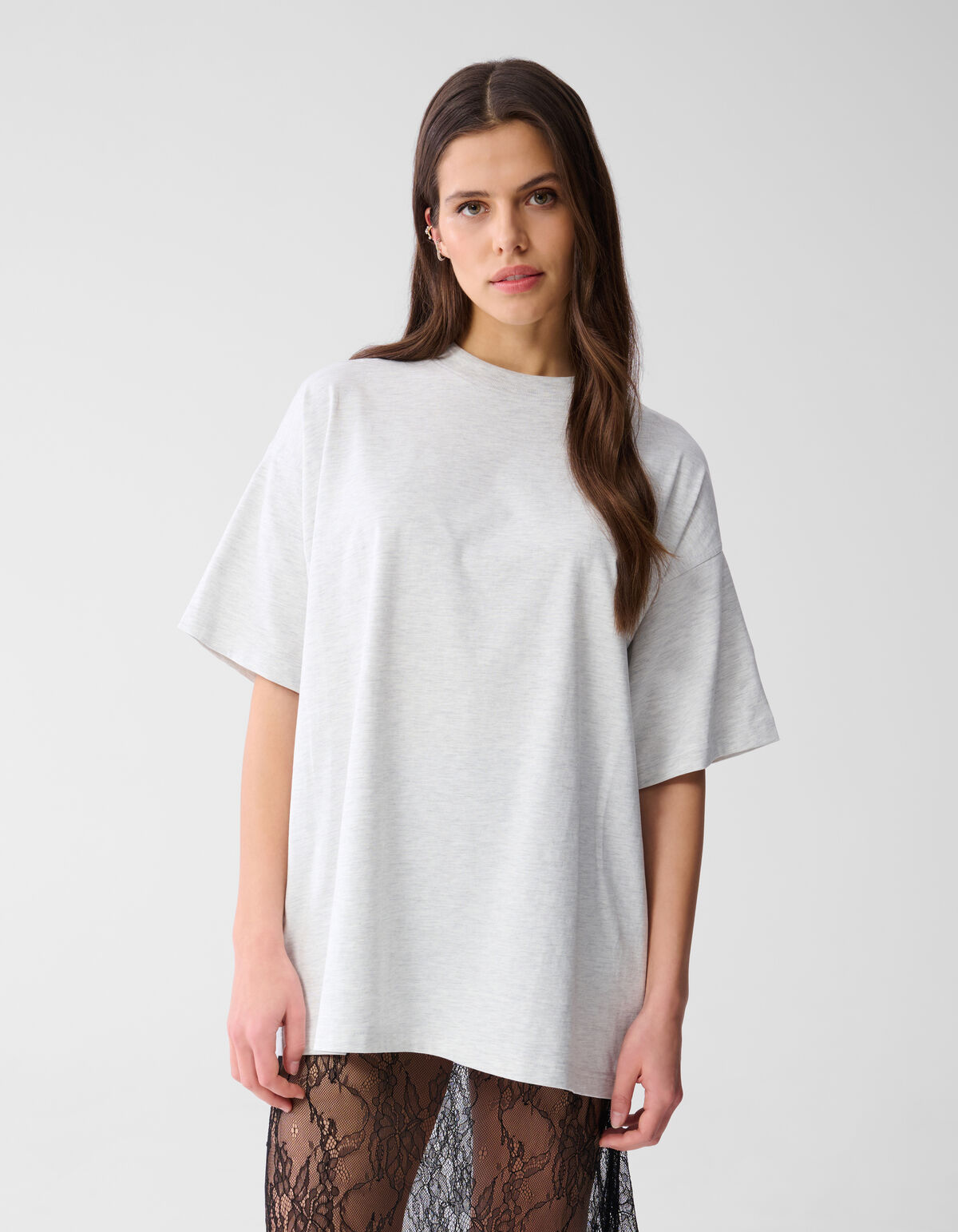 Übergroßes T-shirt Hellgrau von Monica SHOEBY WOMEN