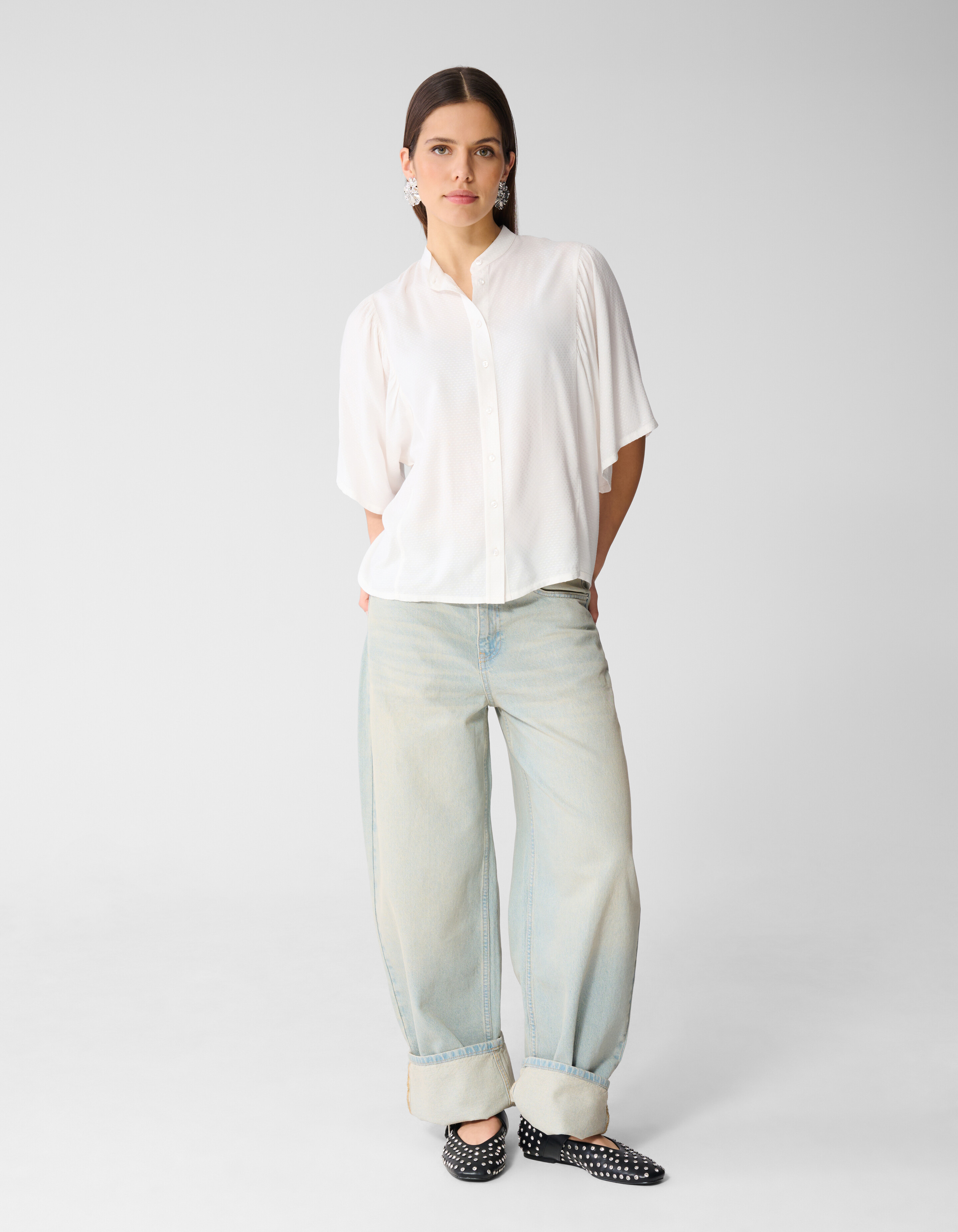 Flowy Bluse Wei&szlig; SHOEBY WOMEN