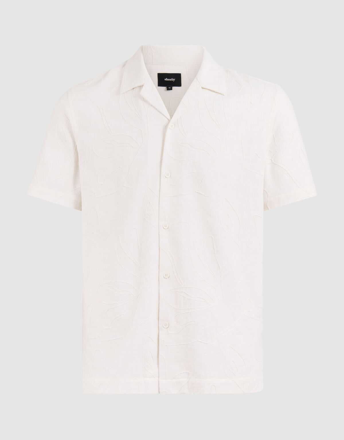 Blume Struktur Shirt Off White SHOEBY MEN