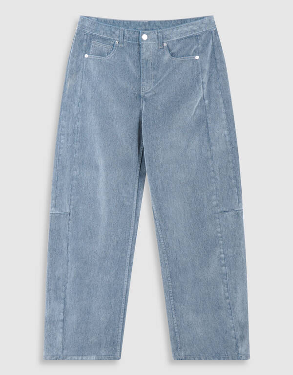 Velvet Barrel Fit Jeans Dunkelgrau SHOEBY WOMEN