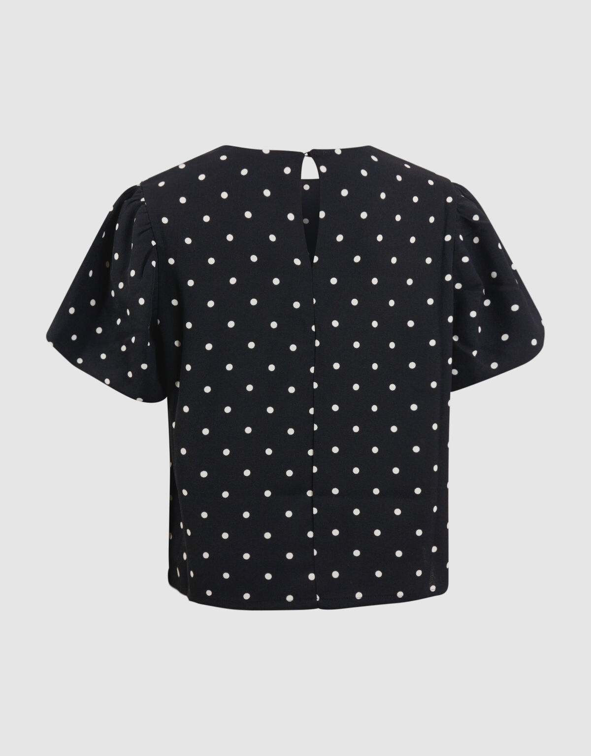 Twist Polkadot Top Schwarz SHOEBY GIRLS