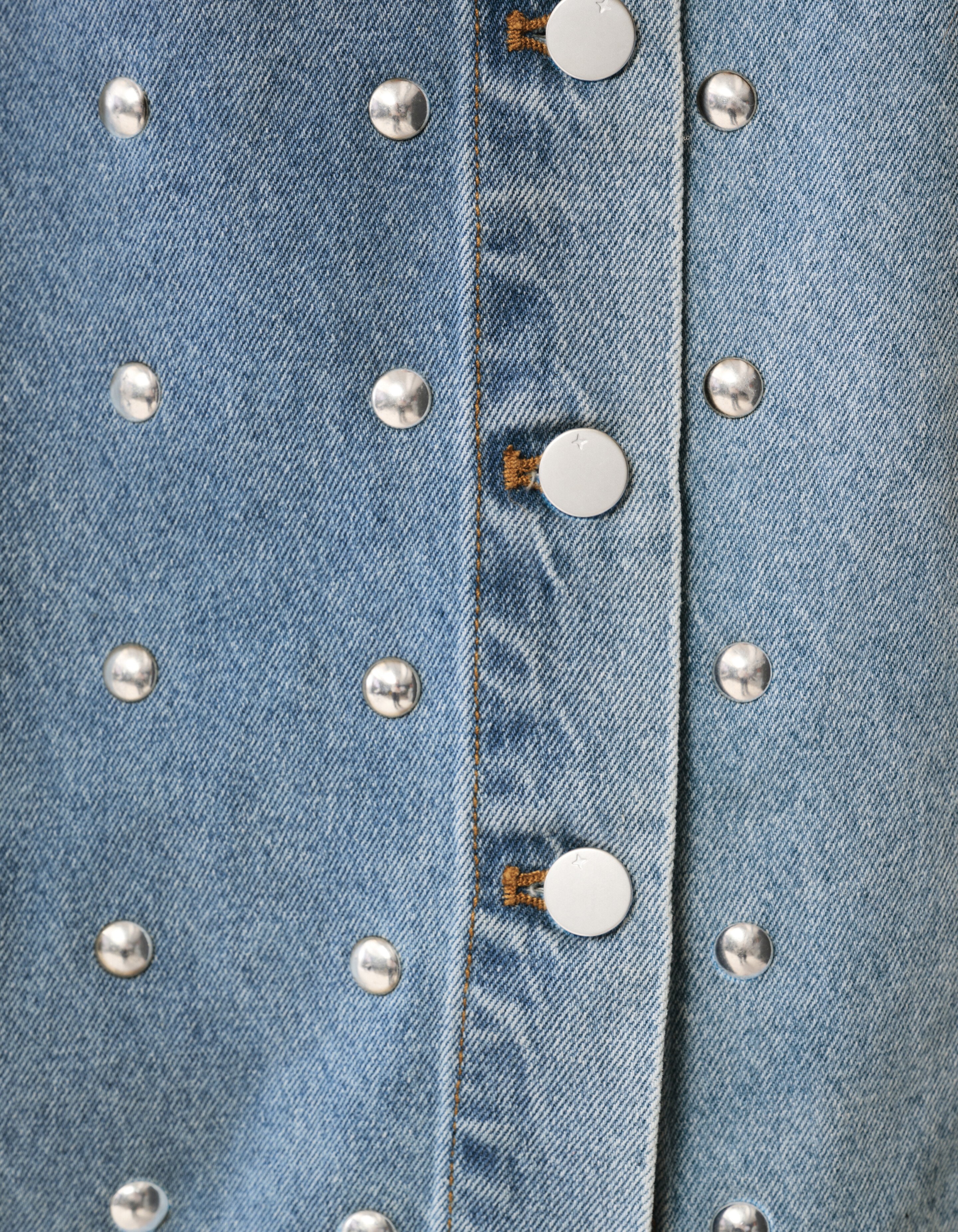 Übergroße Nietenbluse Mediumstone By Lizzy SHOEBY WOMEN