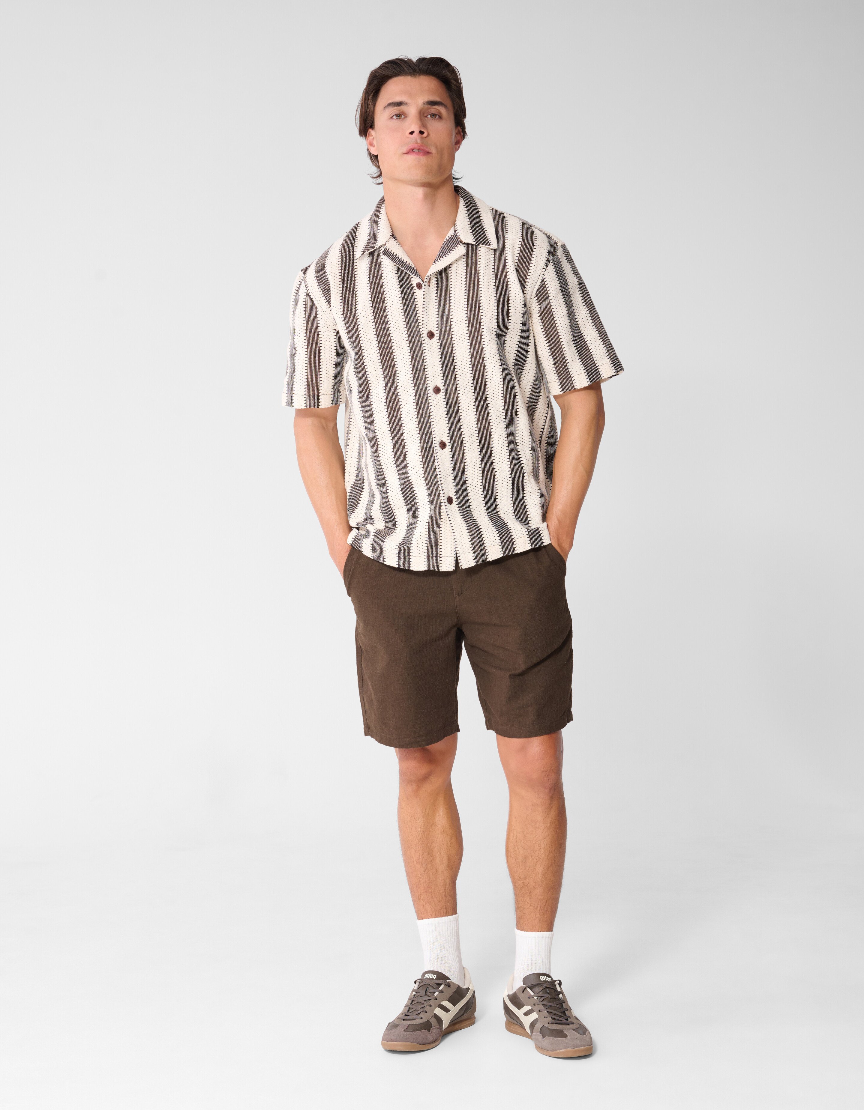 Locker sitzendes H&auml;kel-Overshirt SHOEBY MEN