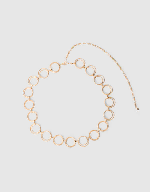 Circle Chain G&uuml;rtel Gold SHOEBY ACCESSOIRES