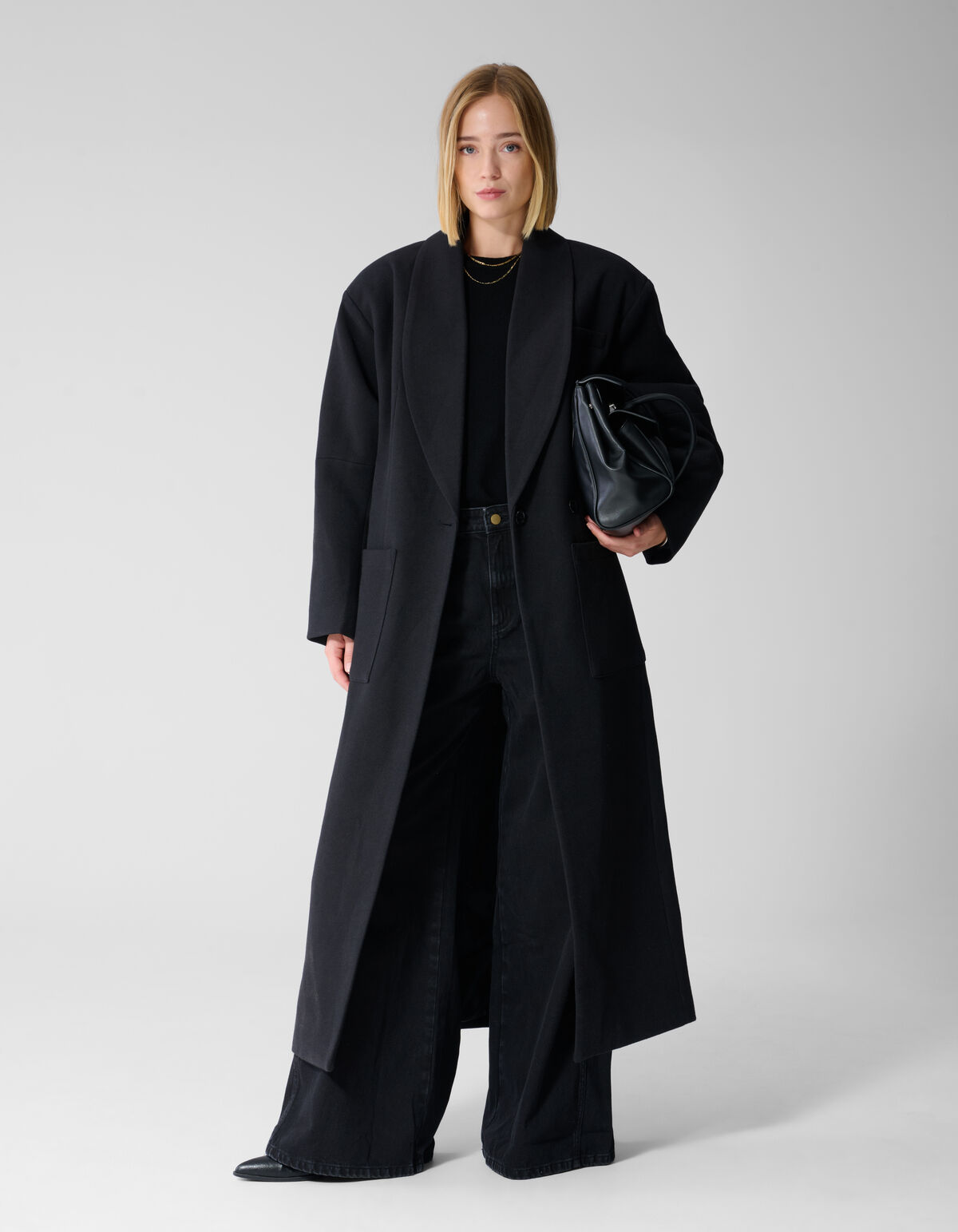 Oversized Mantel Schwarz By Lonneke SHOEBY WOMEN