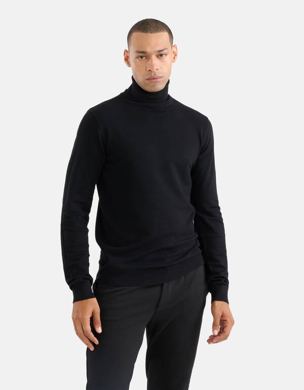 Rollkragenpullover Schwarz SHOEBY MEN