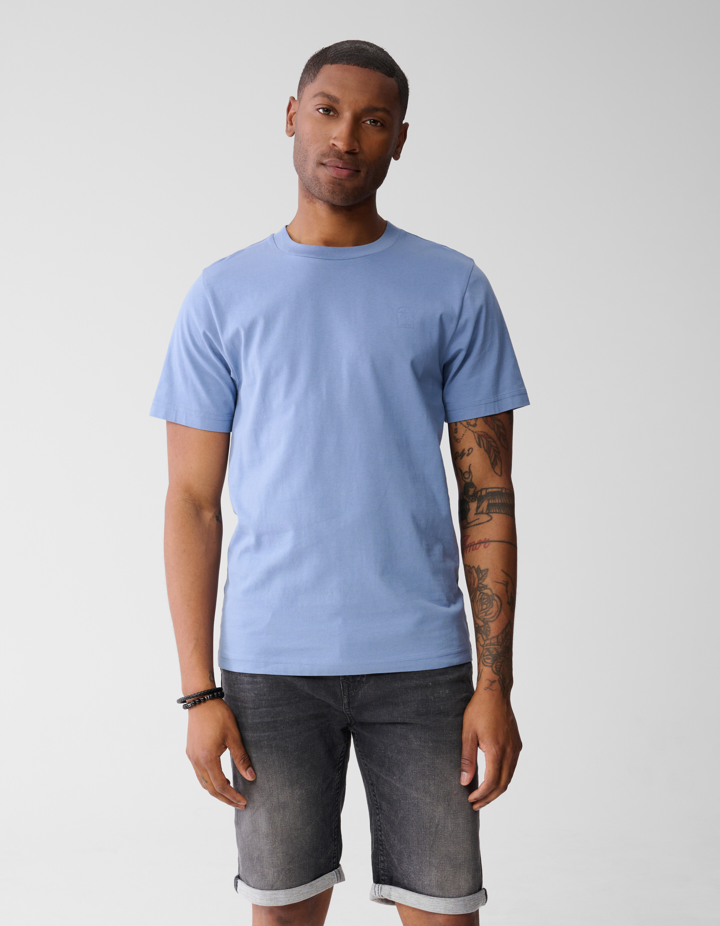 Palm Artwork T-shirt Hellblau SHOEBY MEN