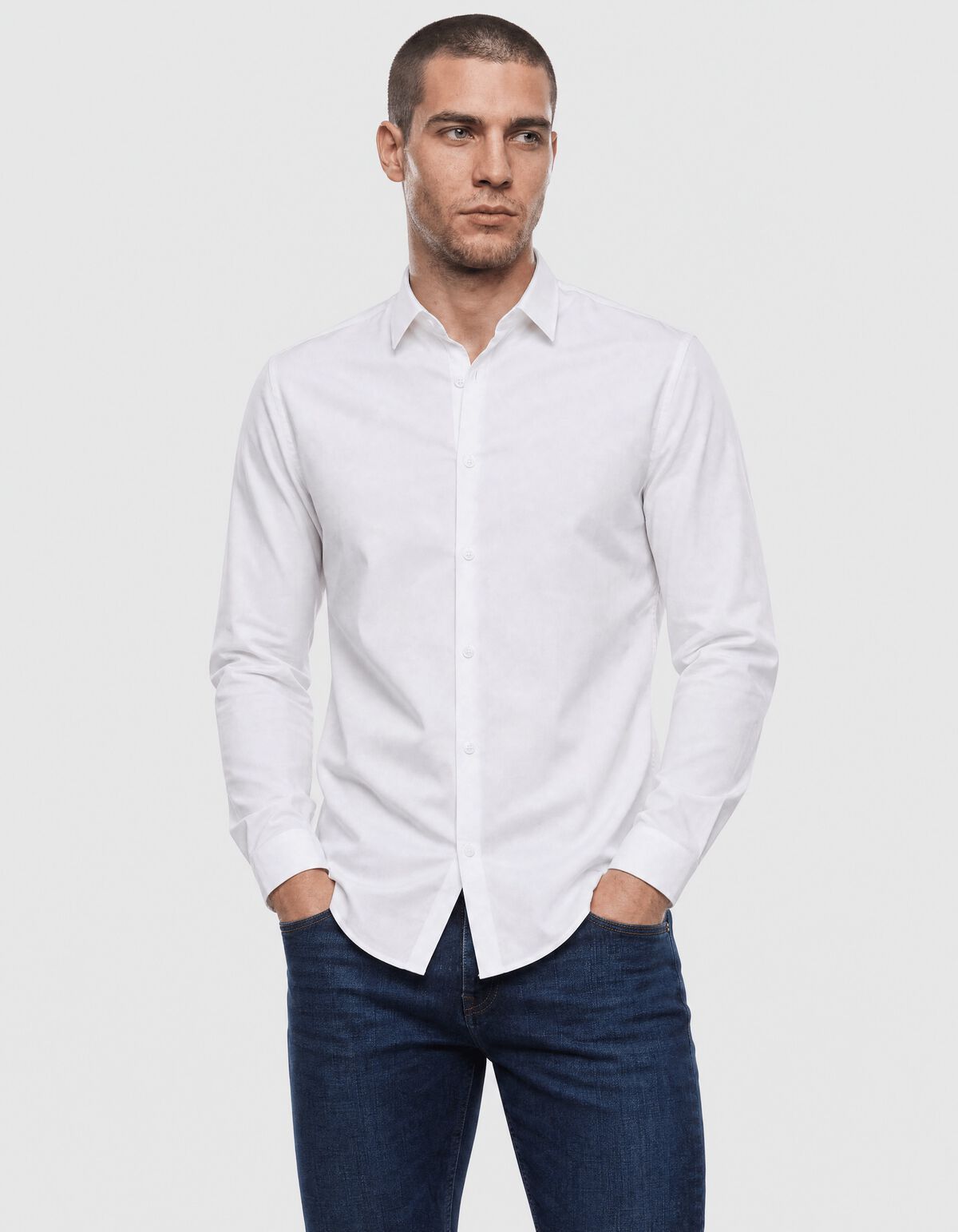 Basic Hemd Wei&szlig; SHOEBY MEN