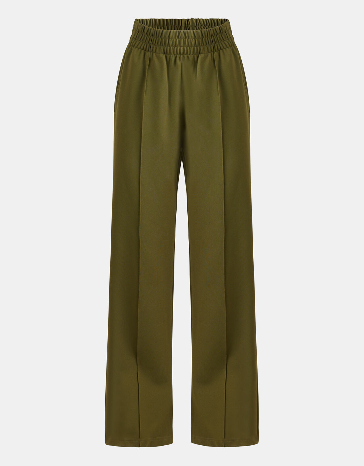 Basic Wide Leg Hose Dunkelgrün SHOEBY WOMEN
