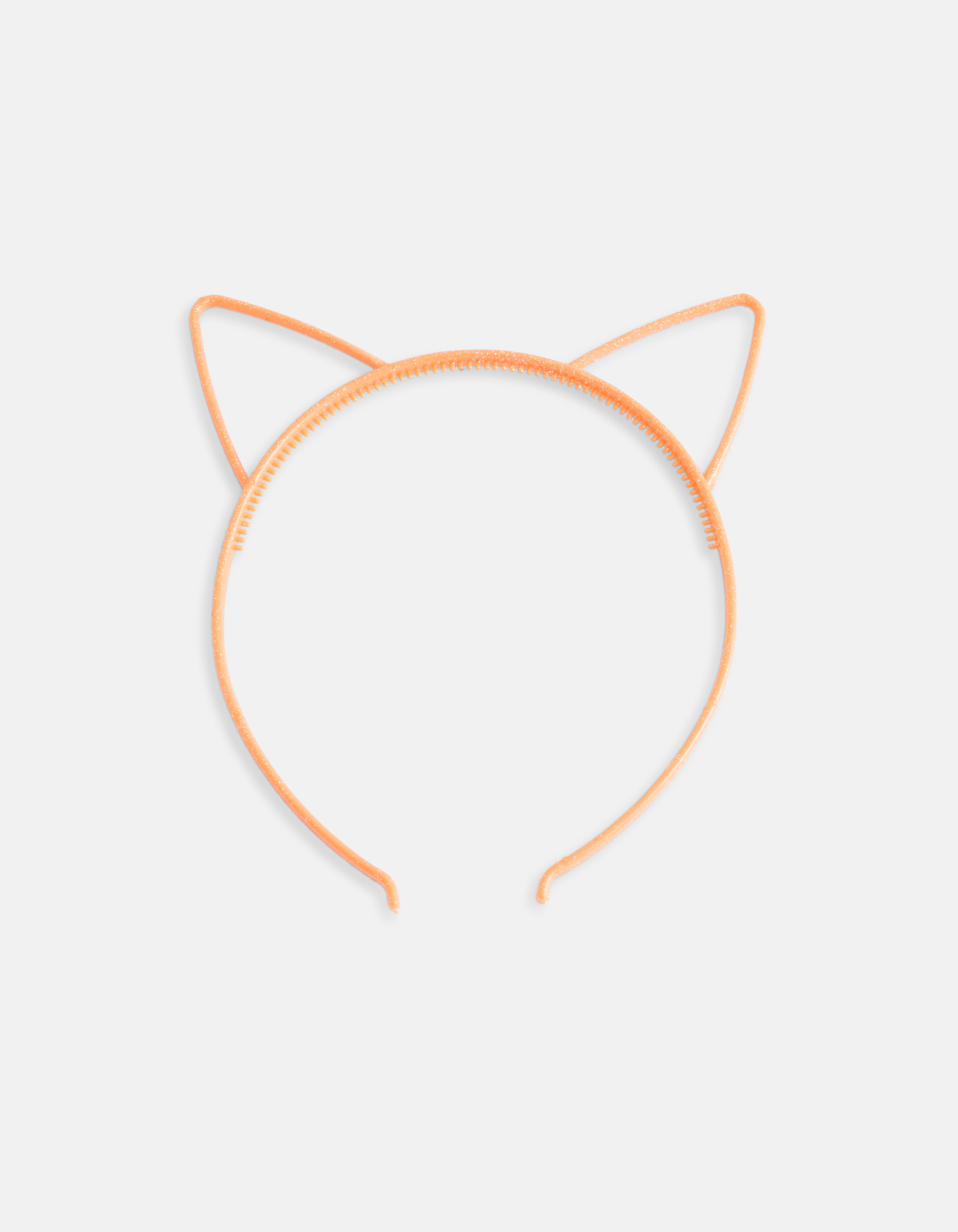 Glitzer Haarband mit Katzenohren Orange SHOEBY ACCESSOIRES