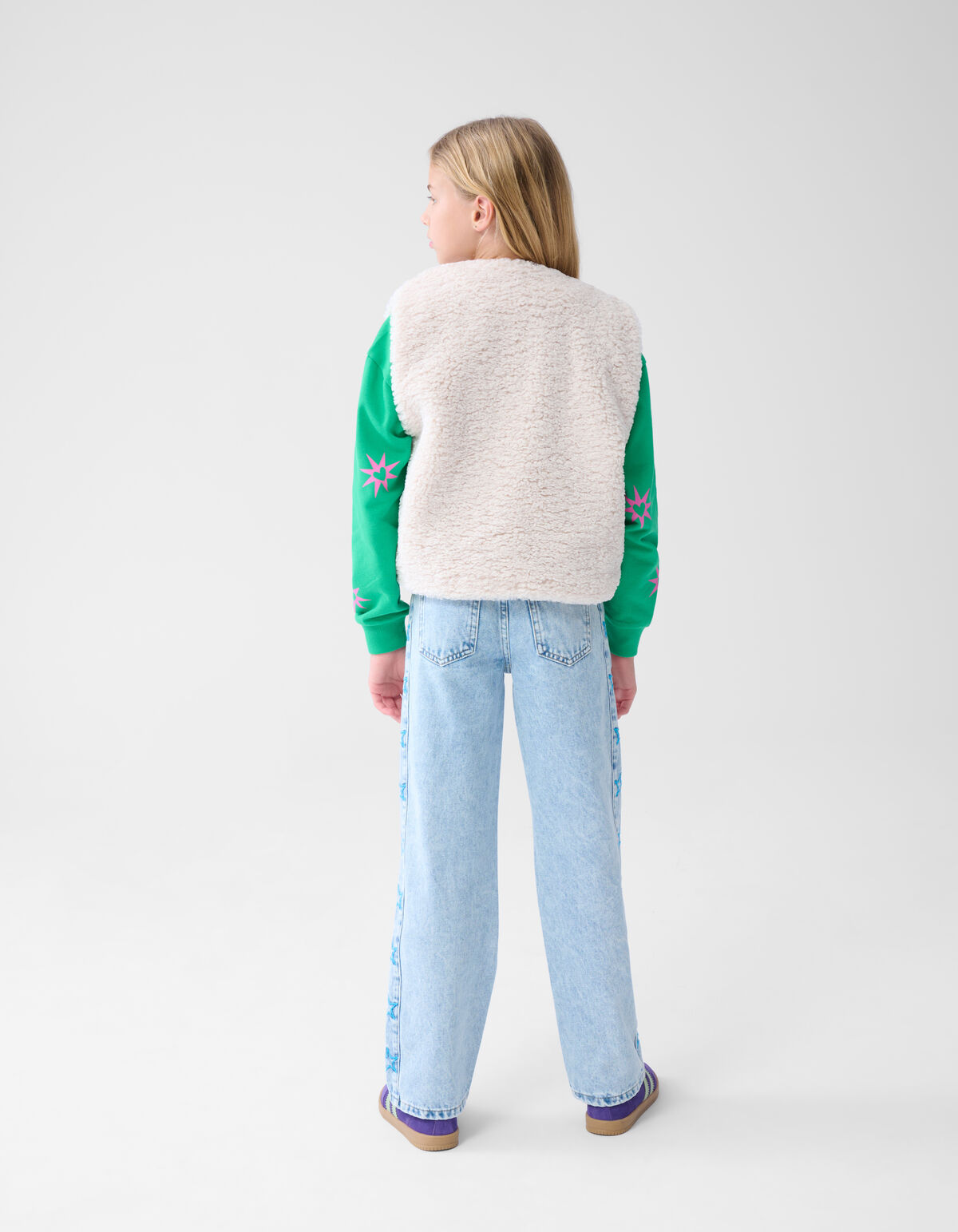 Teddy Label Gilet Gebrochenes Weiß SHOEBY GIRLS