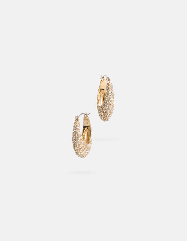 Strass-Ohrringe in Gold SHOEBY ACCESSOIRES