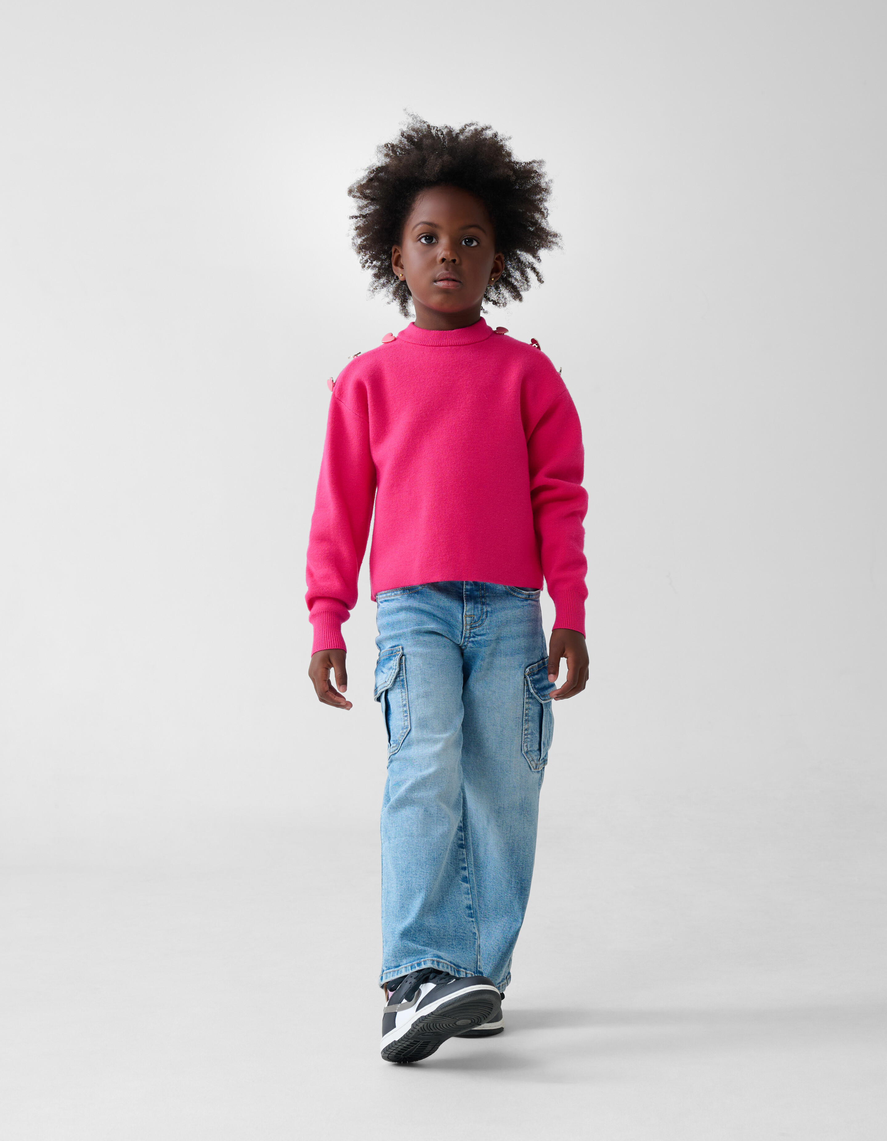 Knopf-Pullover Rosa SHOEBY GIRLS