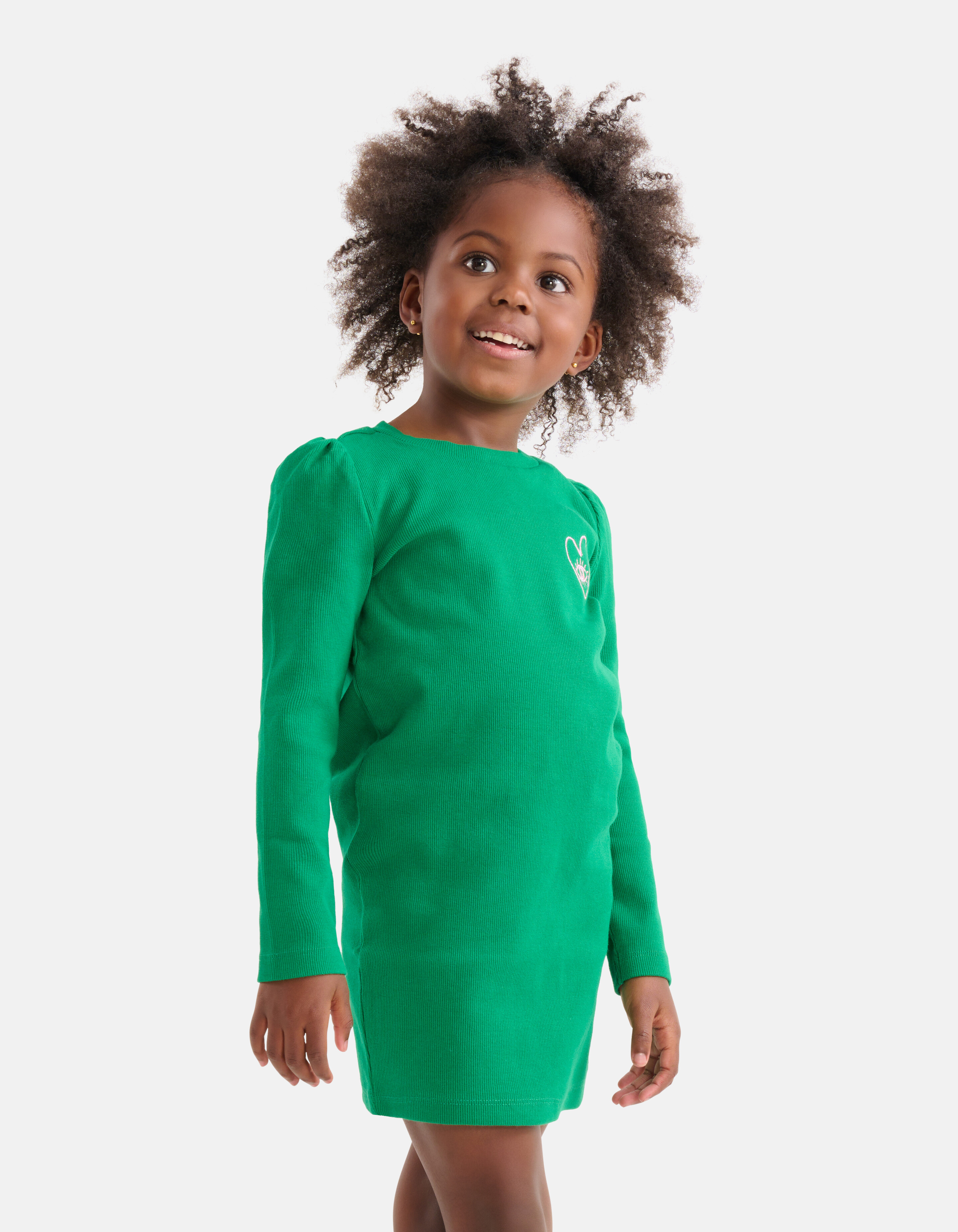 Rippenkleid Grün SHOEBY GIRLS