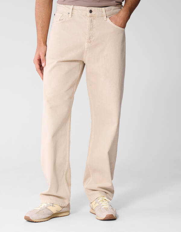 Baggy Fit Jeans Sand L32 SHOEBY MEN